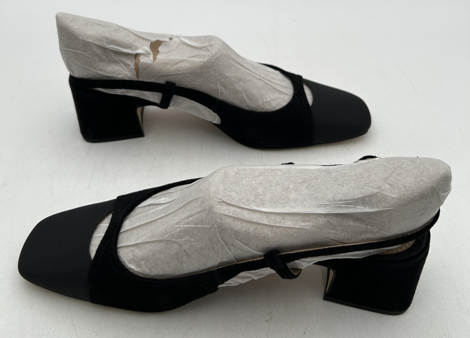 Sam Edelman Tarra Sling Heels 8 Black Suede