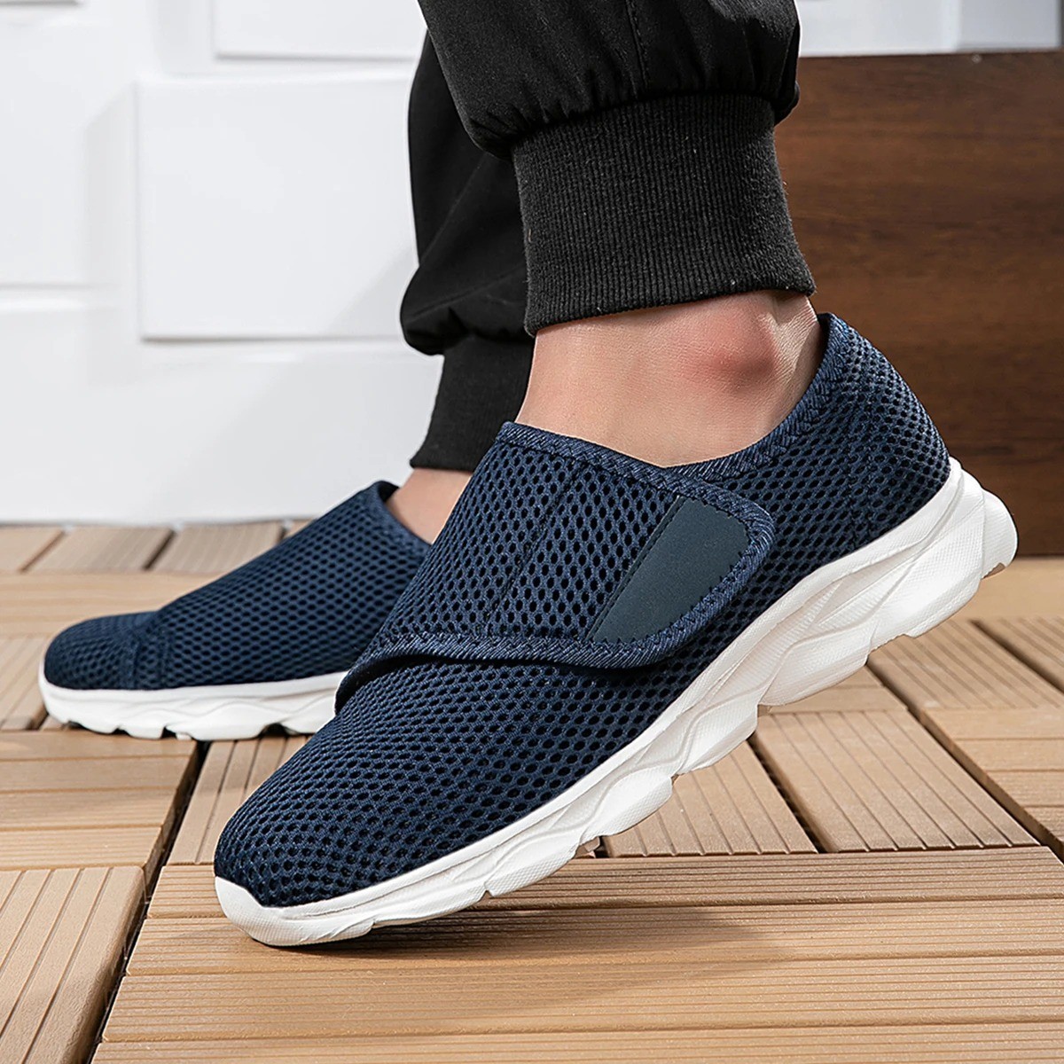 Orthopedic Women Wide Fit Diabetic Shoes Soft Adjustable Walking Comfort Shoes