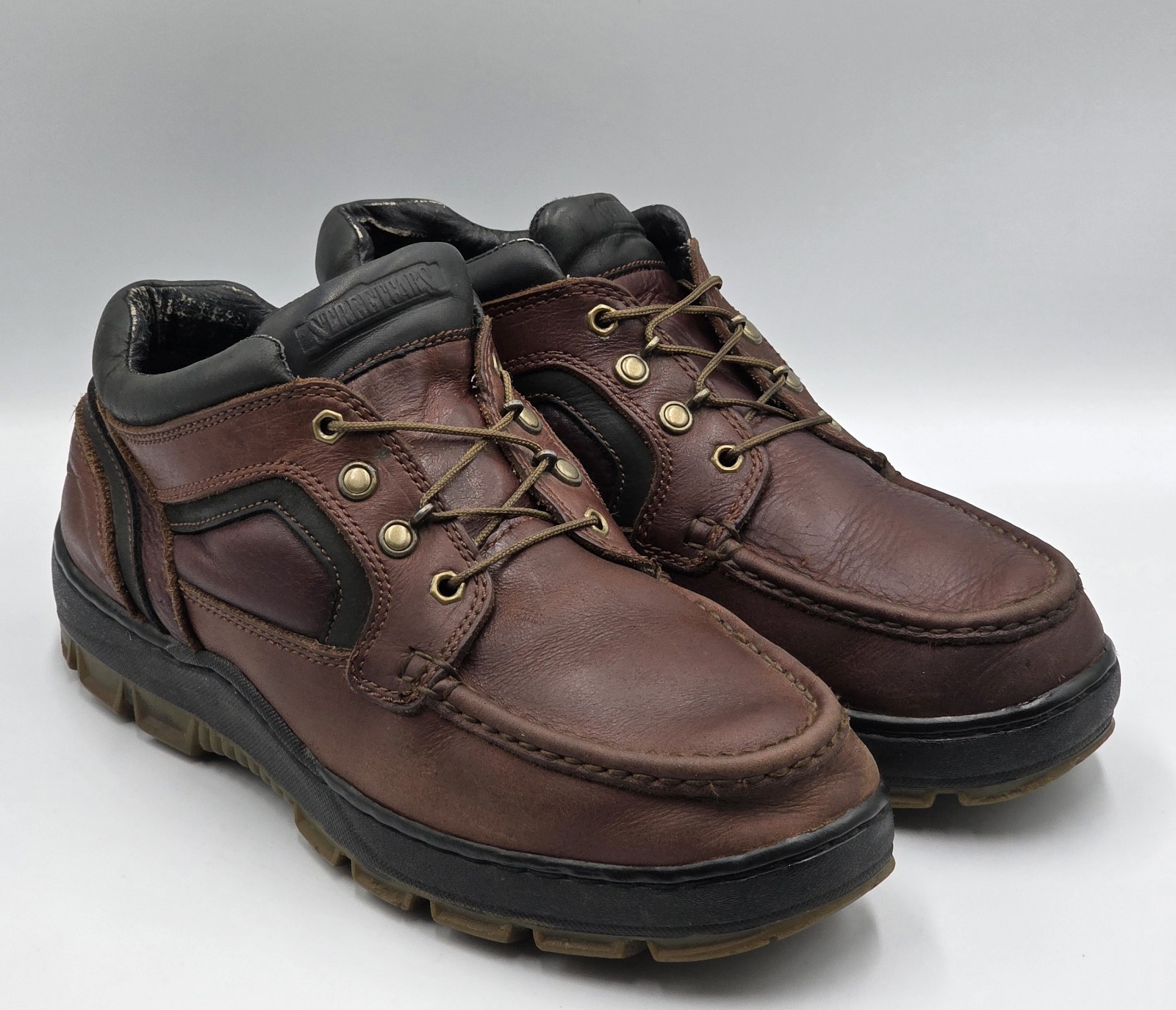 STREETCARS Women’s Leather Lace-Up Brown Ankle Boots Shoes Size 10.5