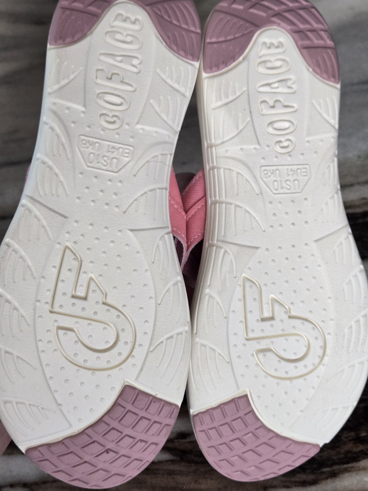 COFACE Flip Flops Thong Arch Support Beach Thong Pool Vacation Summer 41 US 10