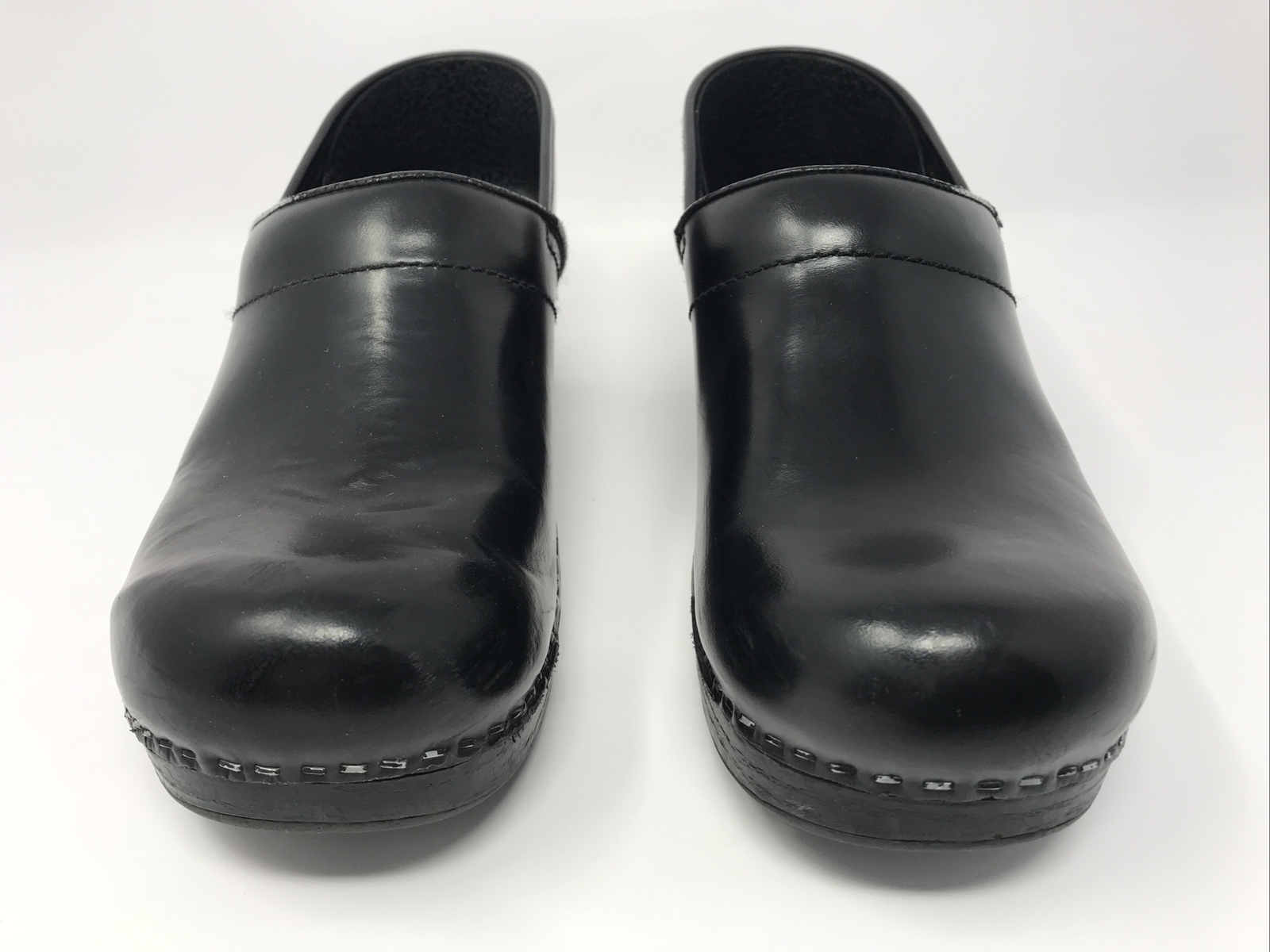 Dansko Professional Clogs Black Leather Comfort Women Shoe Sz EU 39 US 8 Narrow