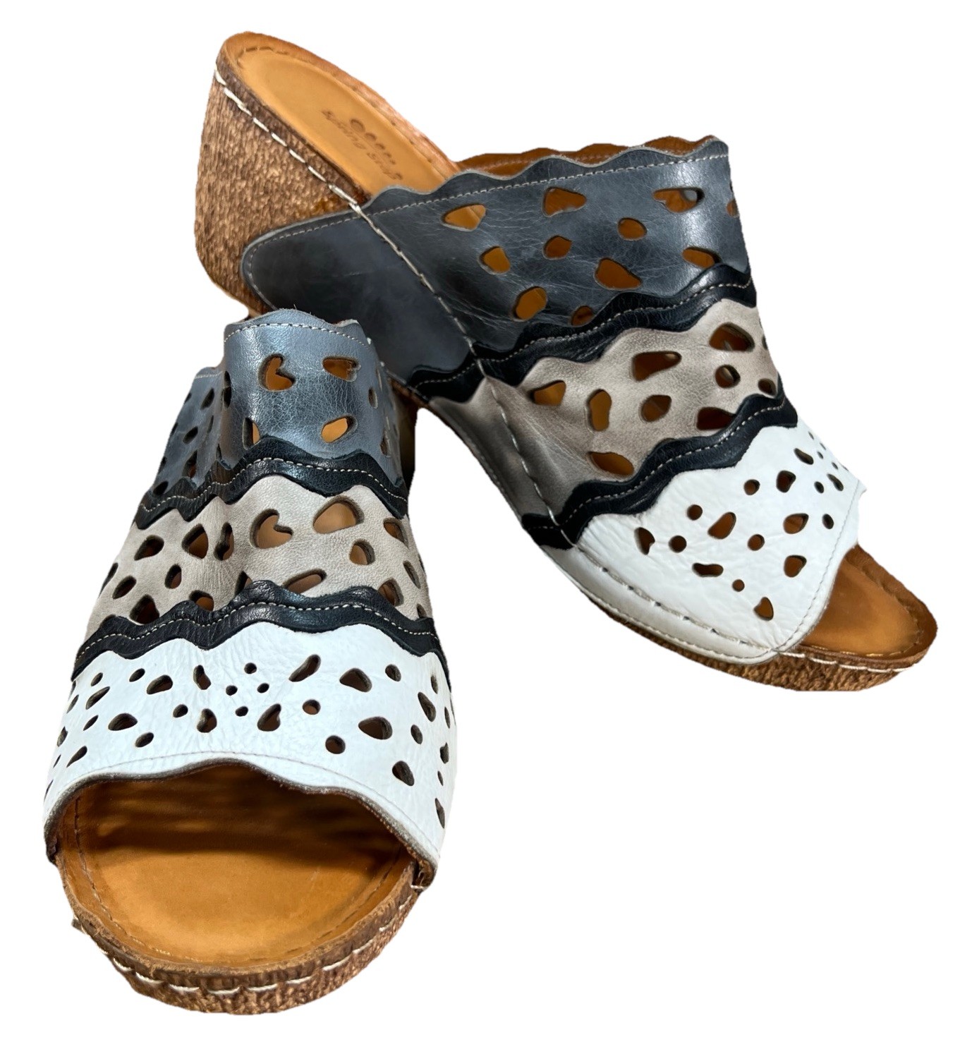 Spring Step Women’s Footy Sandals – Grey Multi Sz EU 42 US 10.5