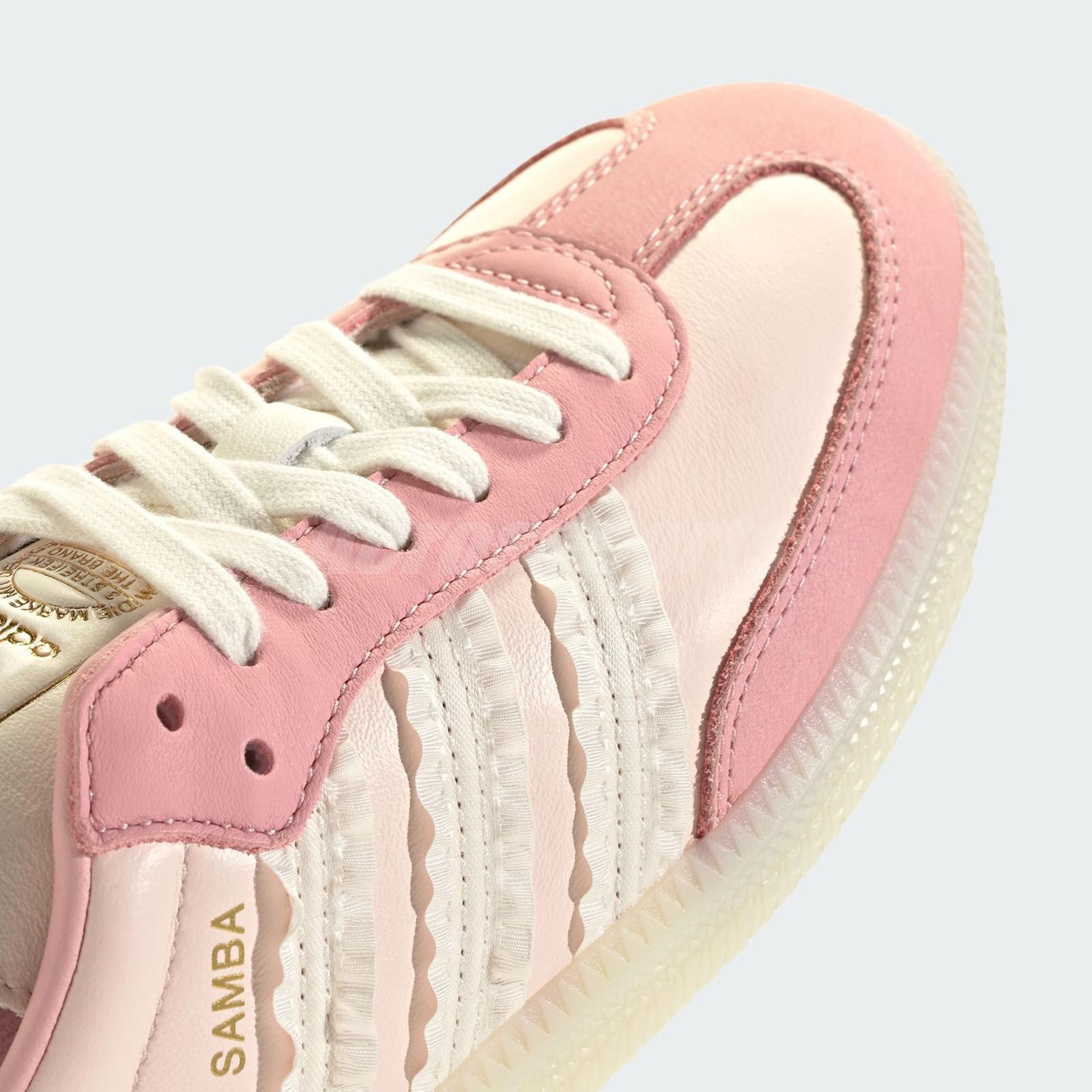 adidas Originals Samba OG W Ruffle Stripes Pack Pink Women Casual JR8830