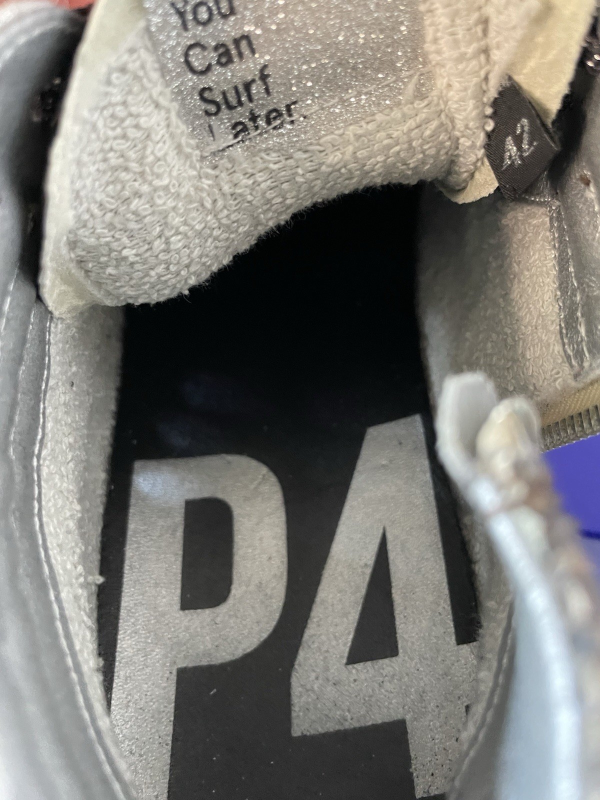P448 Women’s High top Sneakers Faux Snake Skin Made In Italy Pics Wear Details