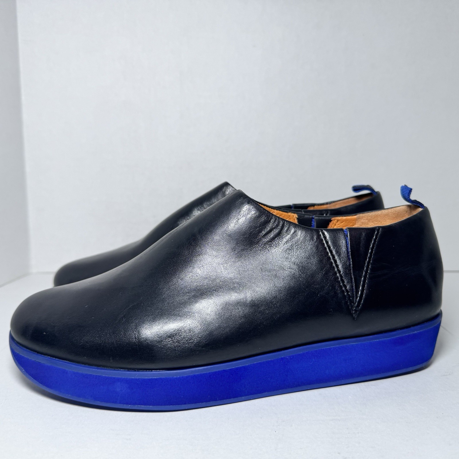 Dr. Liza Women’s Black Blue Orthopedic Slip On Comfort Sneakers Size 9 M