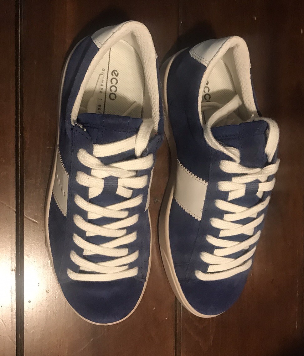 NEW Women’s Sz 35 M (4-4.5 US) Ecco Street Lite Retro Sneaker In Blue
