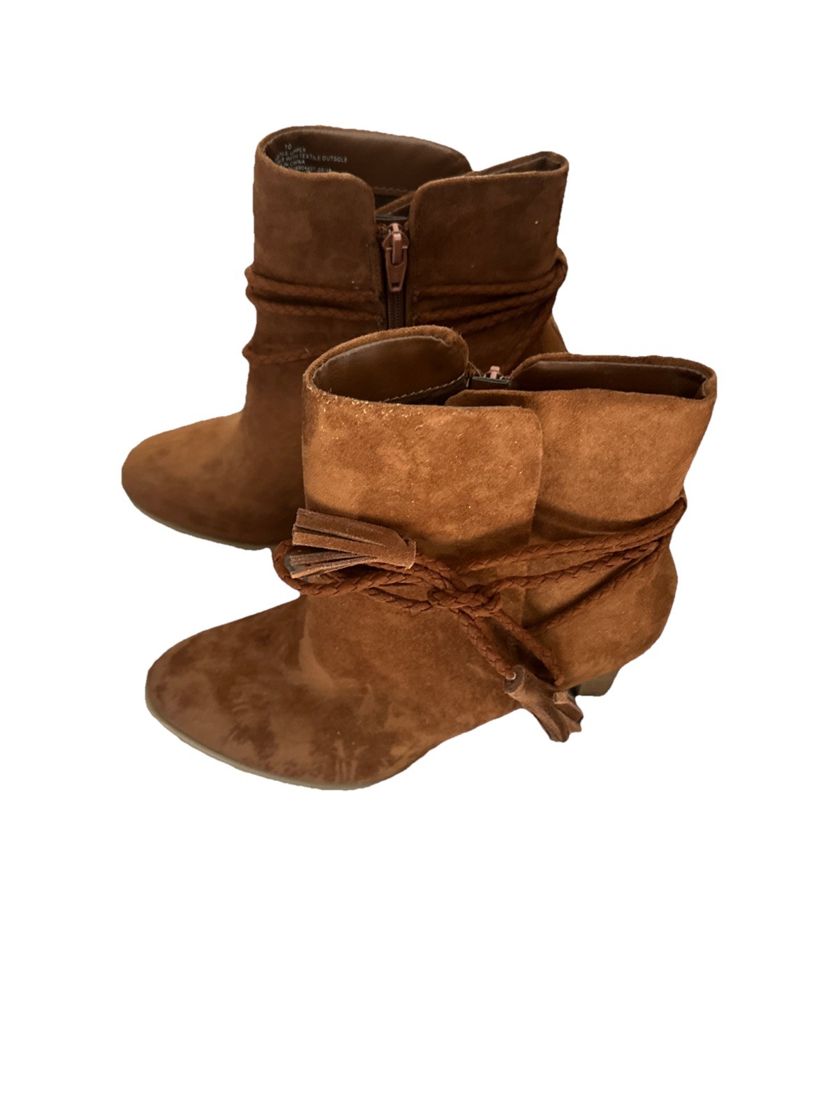 Isaac Mizrahi for Target Brown Suede Ankle Boots Heels – 10