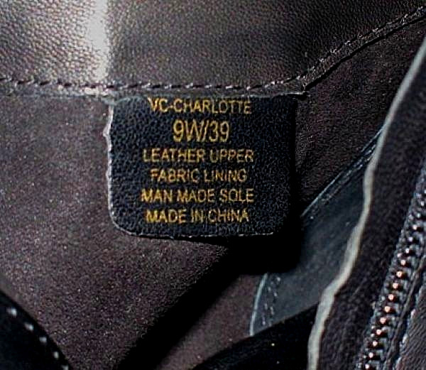 Victor Camuto Women’s 39 Wide Charlotte Black Soft Leather Zip Ankle Booties 9W