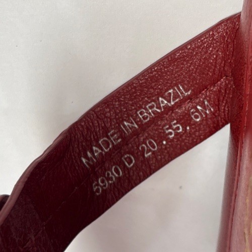 Tory Burch Miller Maroon Smooth Leather Sandals 6 M See Pics Read Description