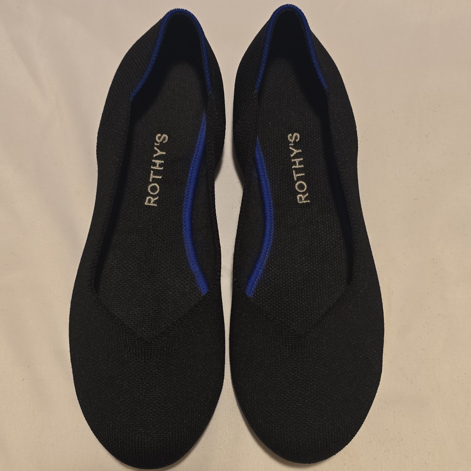 Rothy’s Black Knit Ballet Flats Round Toe Slip On Comfort Women’s 9.5