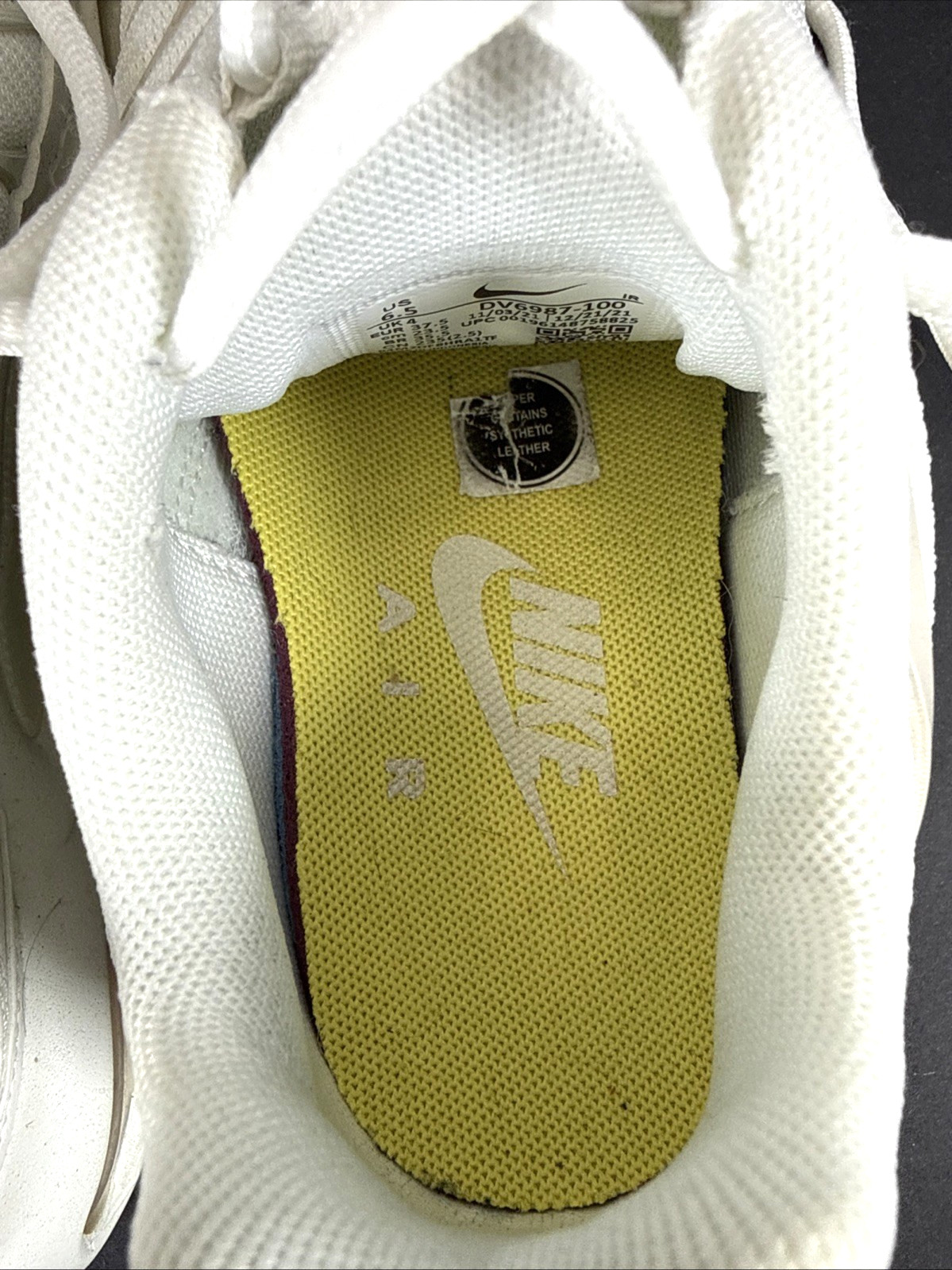 NIKE AIR MAX PLUS TN Womens Sz 6.5 White Running Sneakers Shoes #DV6987-100
