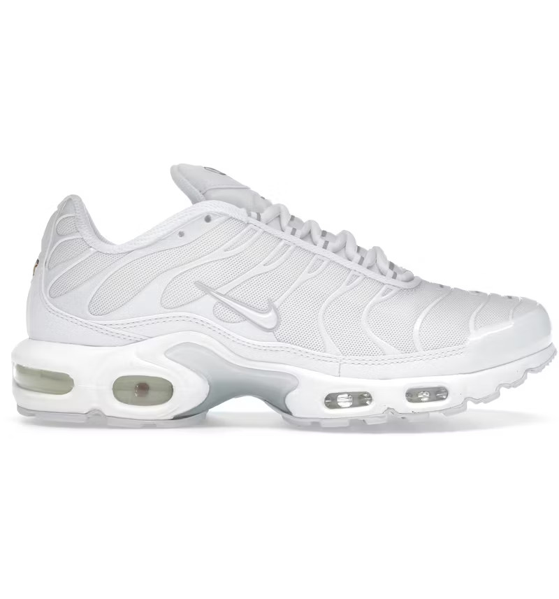 Women’s 6.5, Youth 5Y Nike Air Max Plus DM2362-100 Triple White airmax