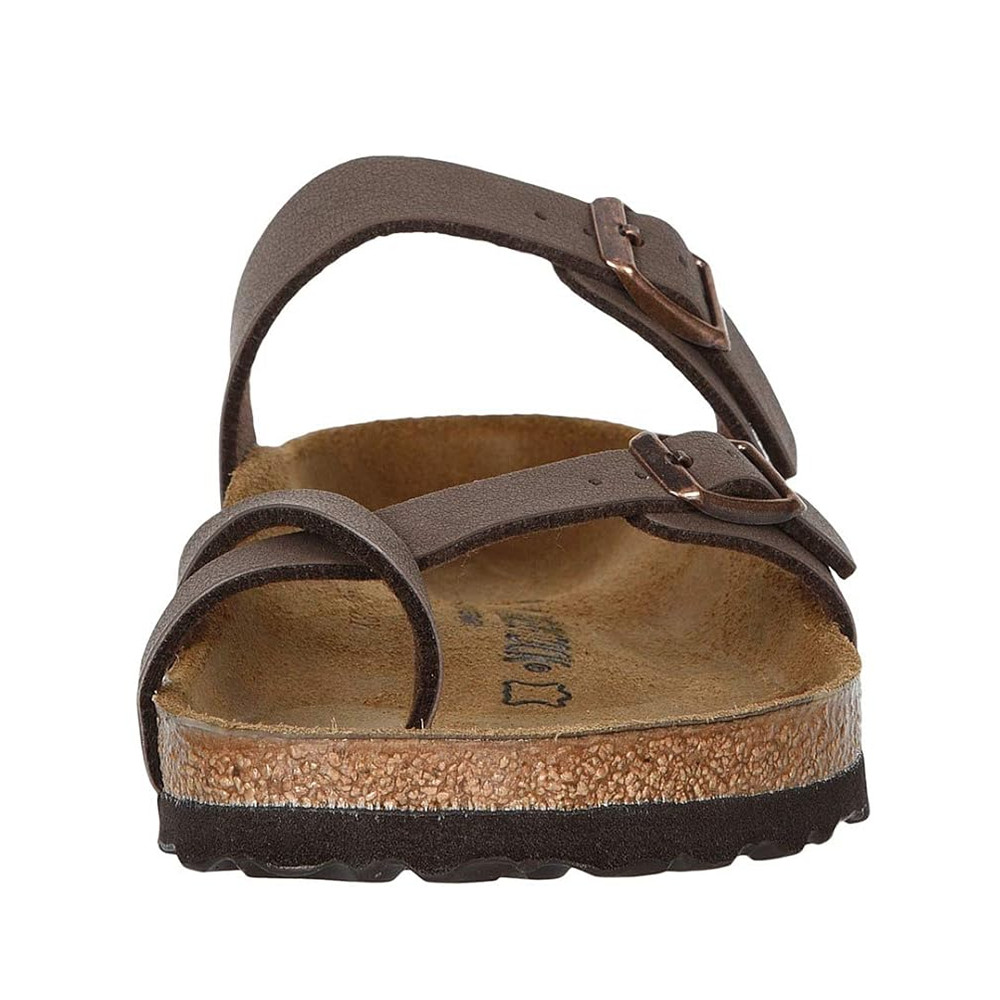 Birkenstock Mayari Mocha Classic Birkibuc Cork Two-Strap Sandals Women’s Shoes