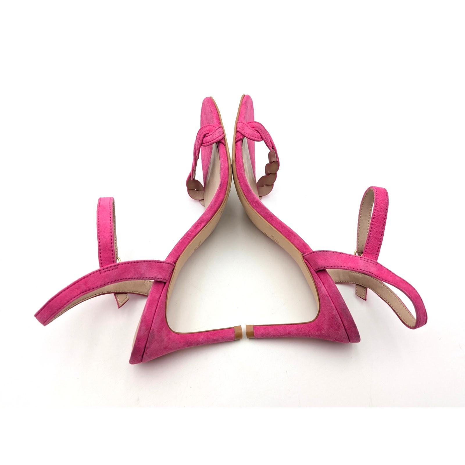 Stuart Weitzman Dancer Twistie Suede Sandal Women’s Pink Size US6 EU36.5