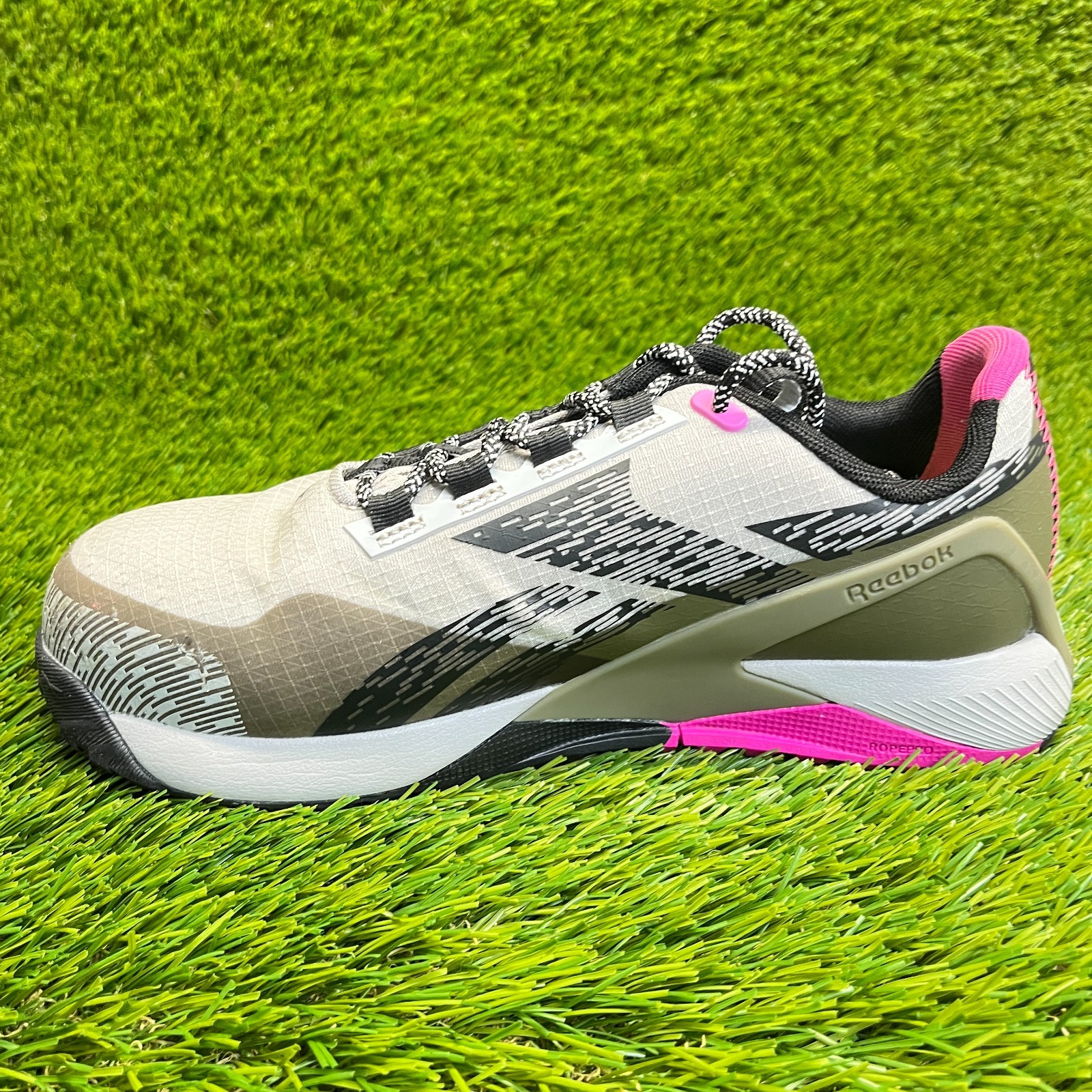 Reebok Nano X1 Adventure Womens Size 6.5M Gray Composite Toe Safety Work Shoes