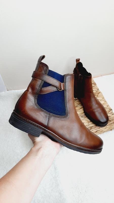 Women Gabor boots brown leather 40 #7SMD
