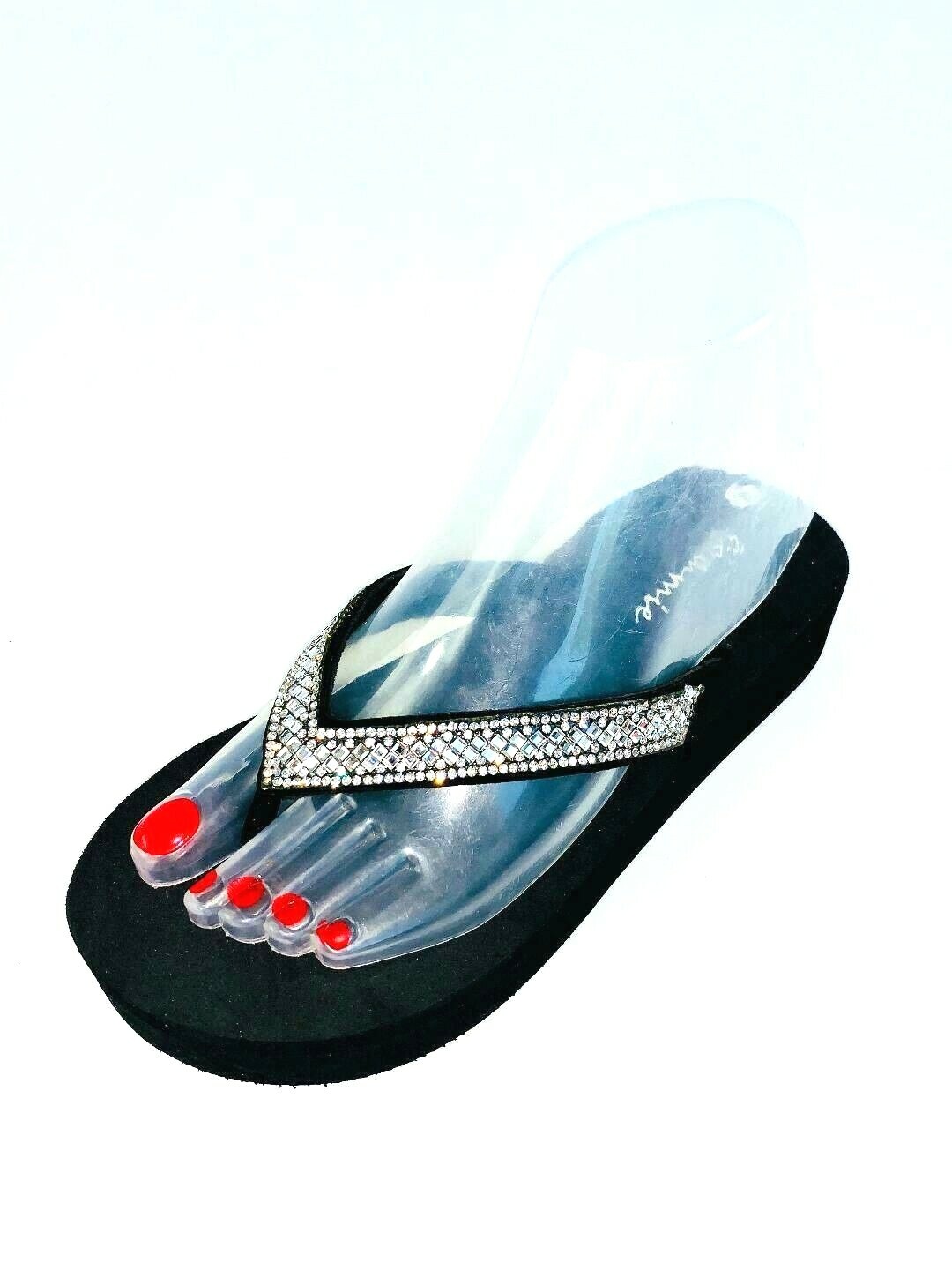 CAMMIE Women 1.25″ Wedge Platform jewelry Flip Flops Sandals Shoes on sales