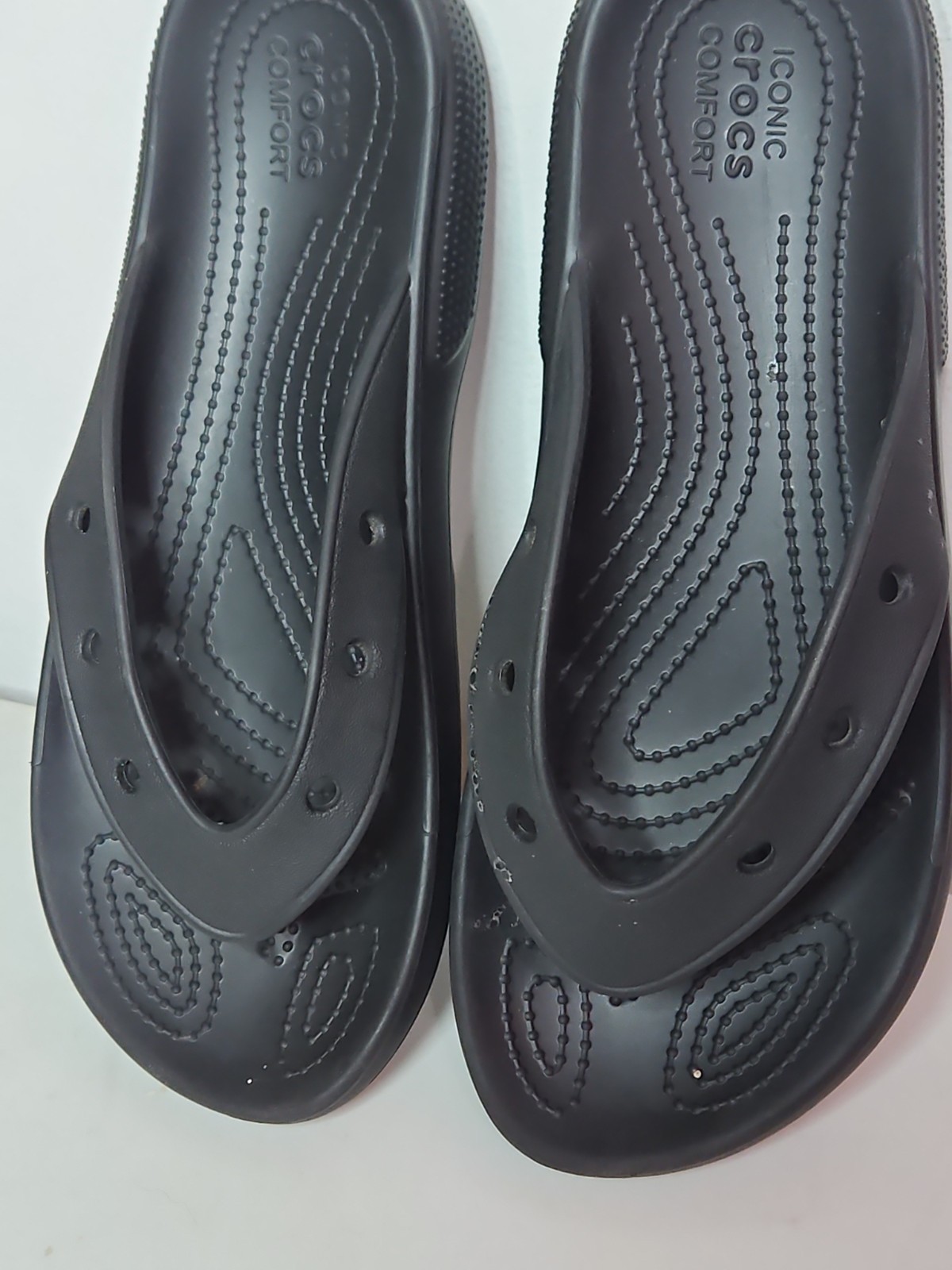 Crocs Baya Platform Flip Sandal Black Women’s 8