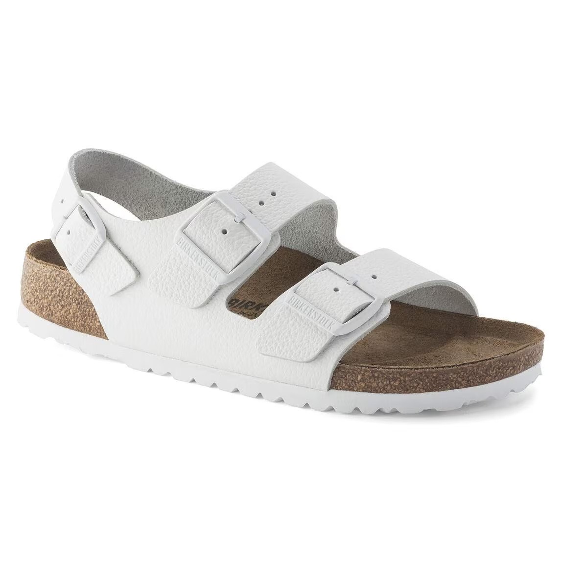 Birkenstock Milano BS Women’s Triples White Leather Sandals 4N (35 EU)