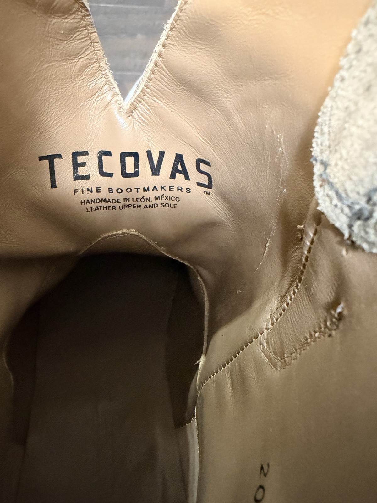 Tecovas The Lucy Sand Suede Calfskin Leather Western Ankle Boots Women’s 9.5 B