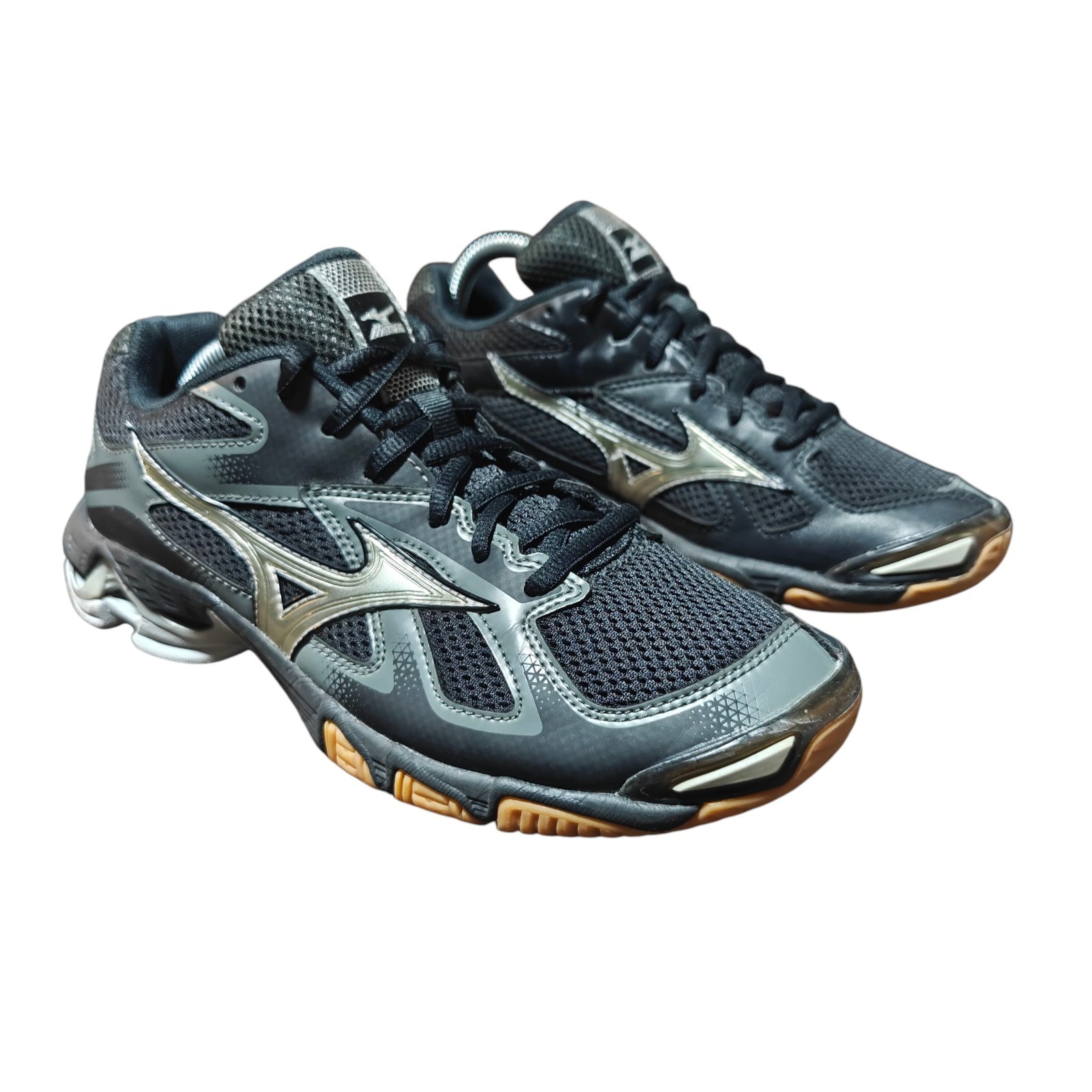 Mizuno Wave Bolt 5 430204 9073 Black Volleyball Shoes Womens Size 8.5