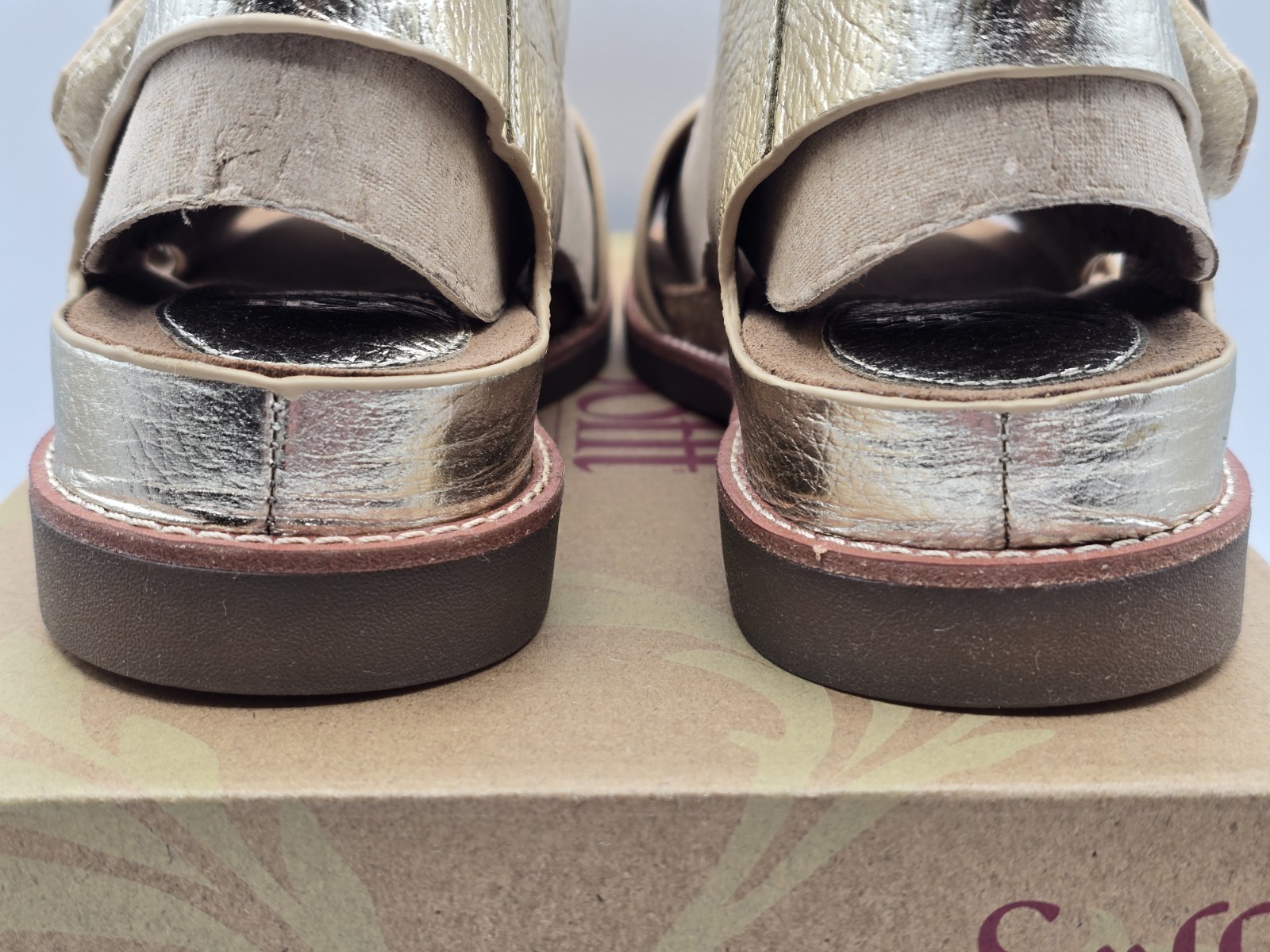 NIB Sofft Women’s Bali Platino Sandal – Size 6.5M