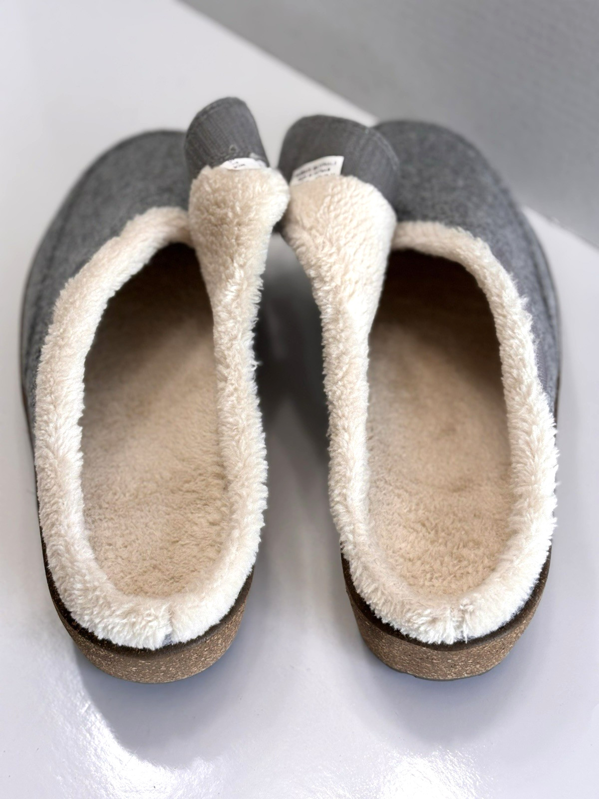 OrthoFeet Clara Orthopedic Adjustable Mule Women’s 9.5 Wide Grey Wedge Slippers