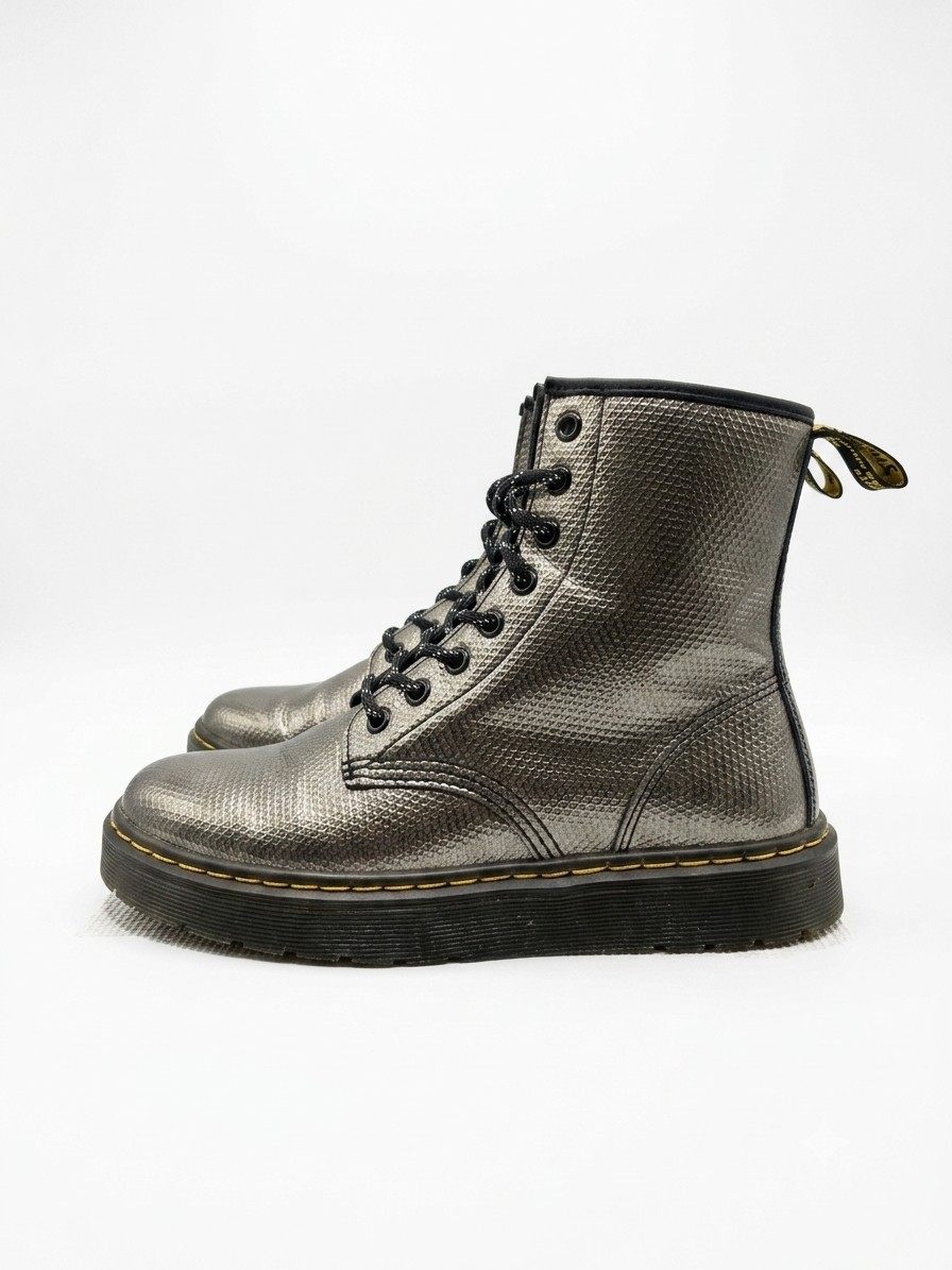 dr martens zavala boots Metallic