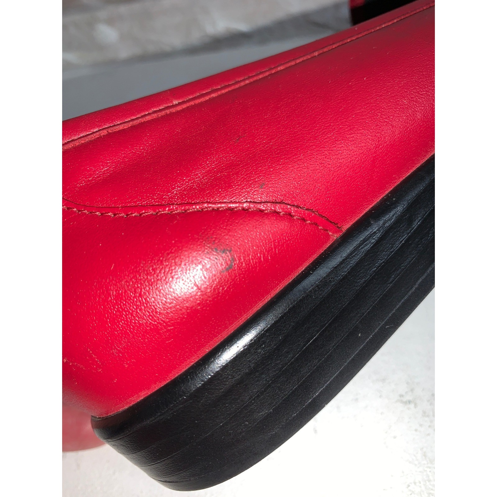 SAS Tripad Comfort Red Leather Loafers Womens 10 N Narrow Made in USA Slip On