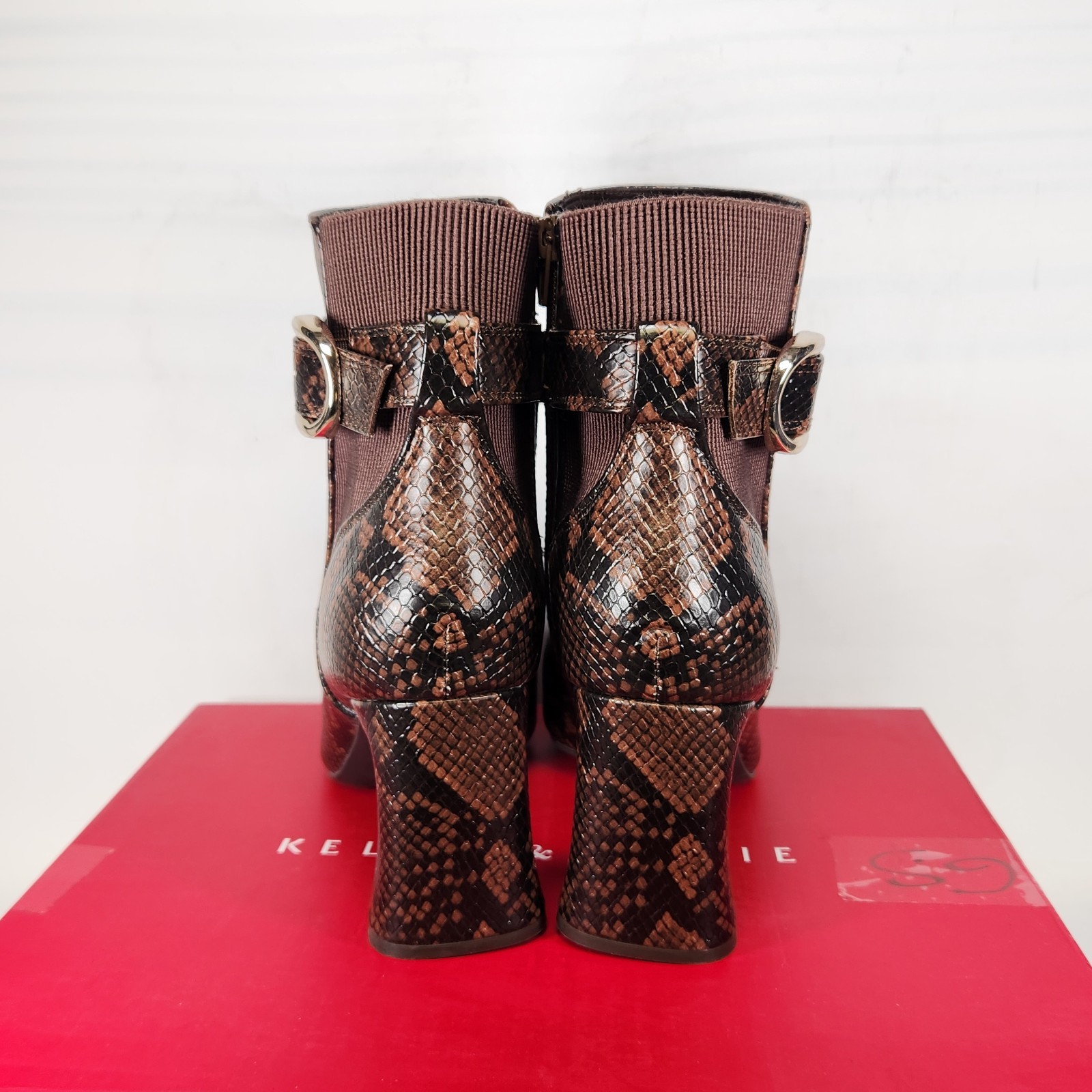 11 WOM – Kelly & Katie Branina – Cashew Dark Brown Snake Embossed