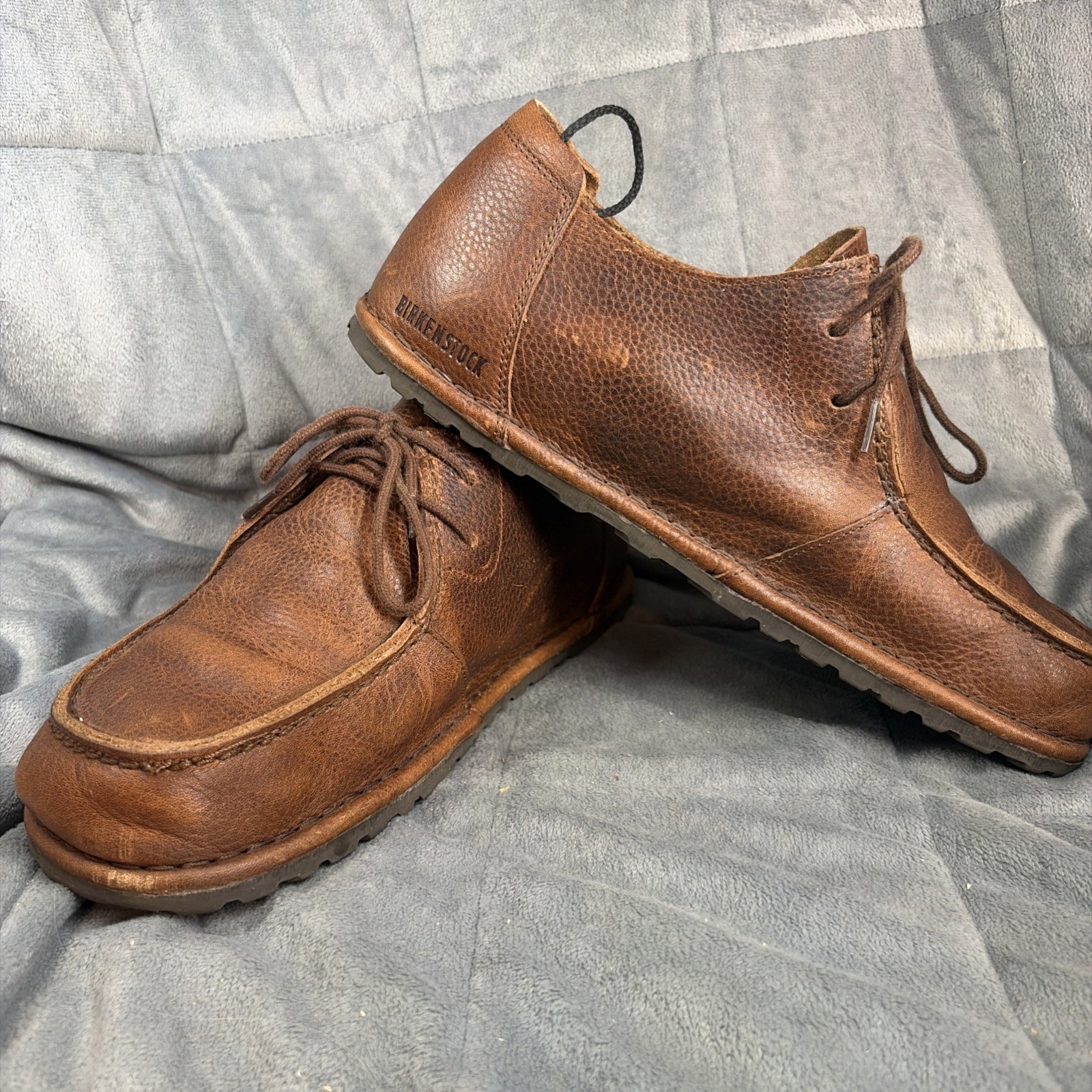 BIRKENSTOCK UTTI LACE ROAST MEDIUM/NARROW WIDTH LEATHER SHOES MOCASSIN-STYLE 8 M