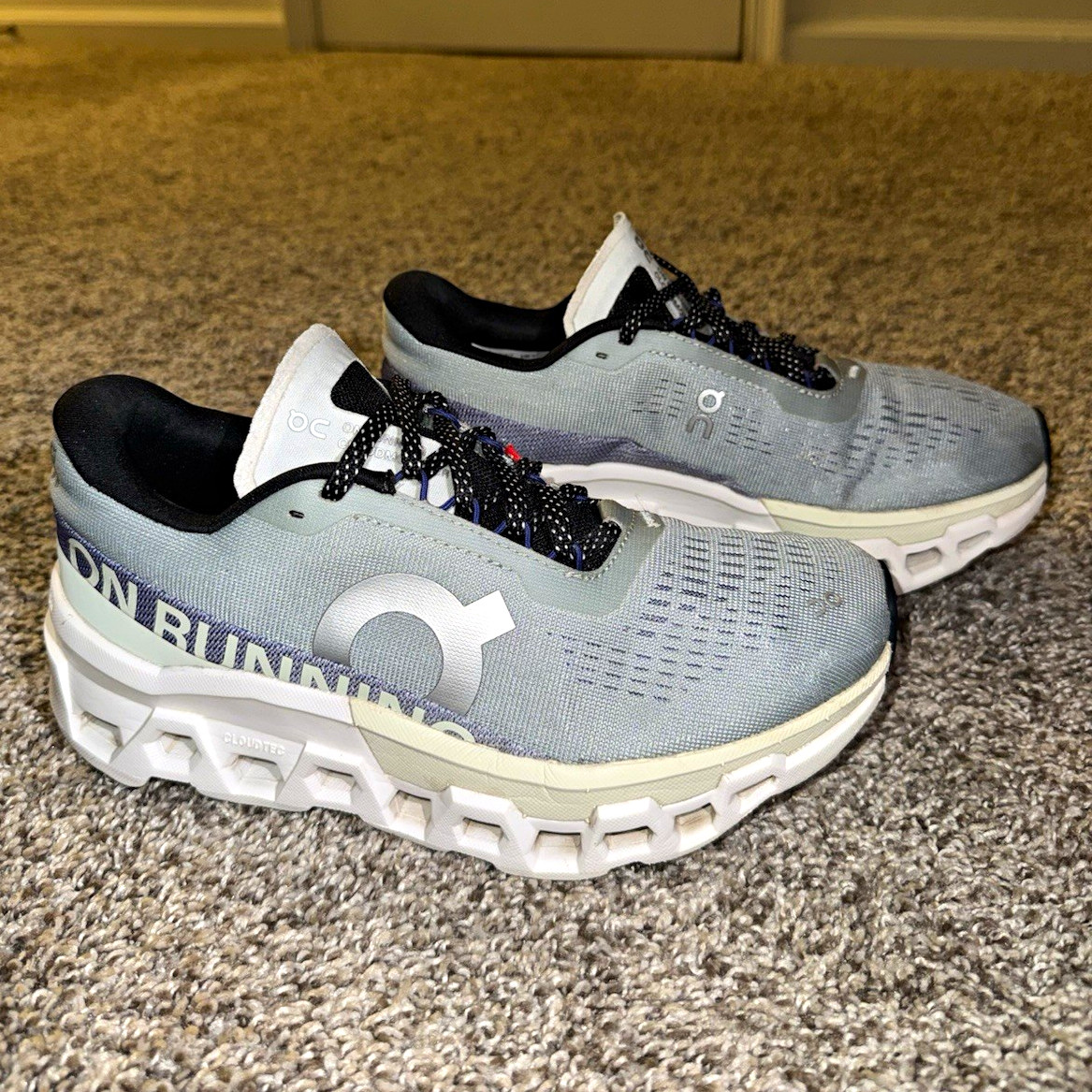On Cloudmonster 2 Mineral/Aloe Women’s Running Sneakers Mesh Lace-Up