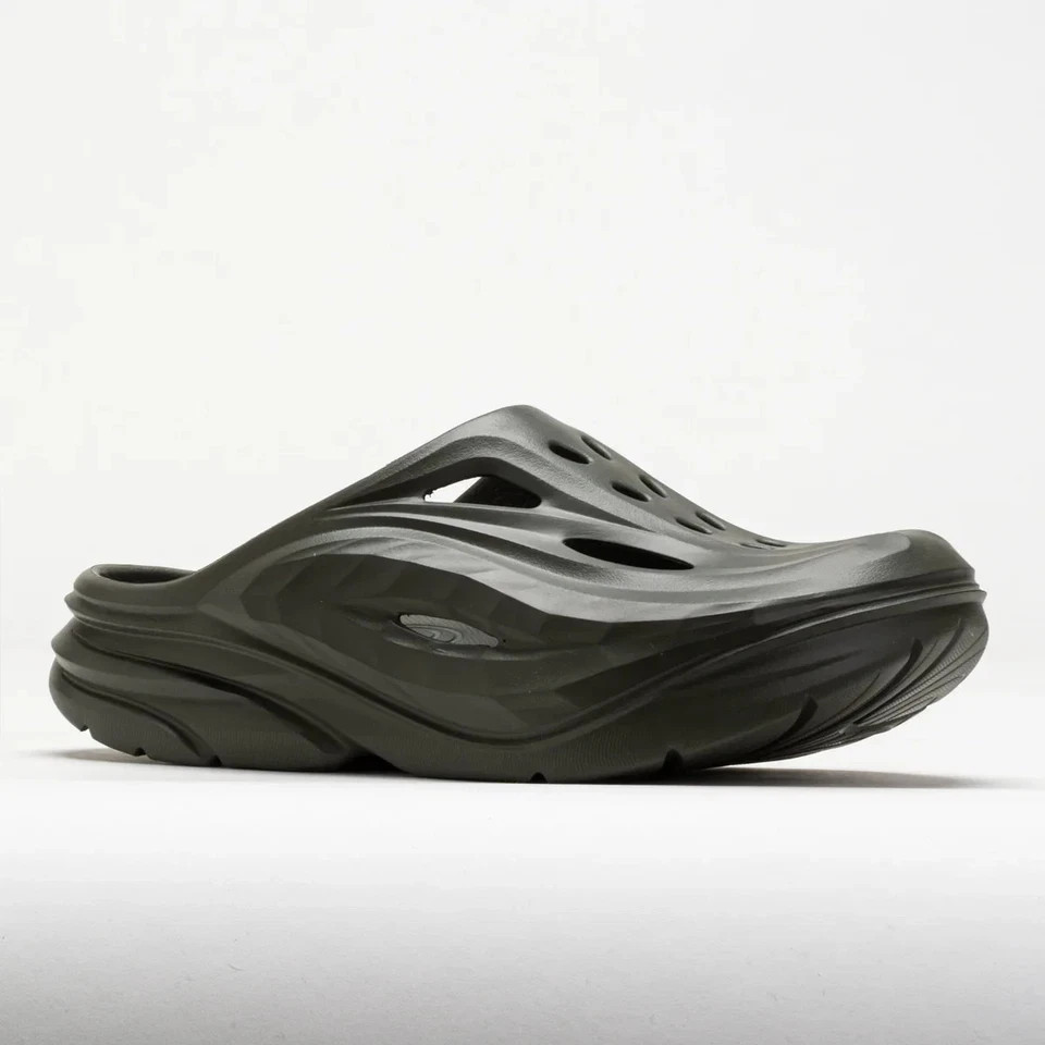 Hoka One Unisex Ora Recovery Mule Slate Grey Sandals Slides Men 4/Women 6 NWT!