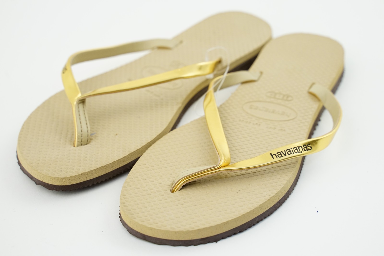 Women’s You Metallic Flops Golden Sand Gold Havaianas USA 3/4Y EUR 35/36 (33-34)