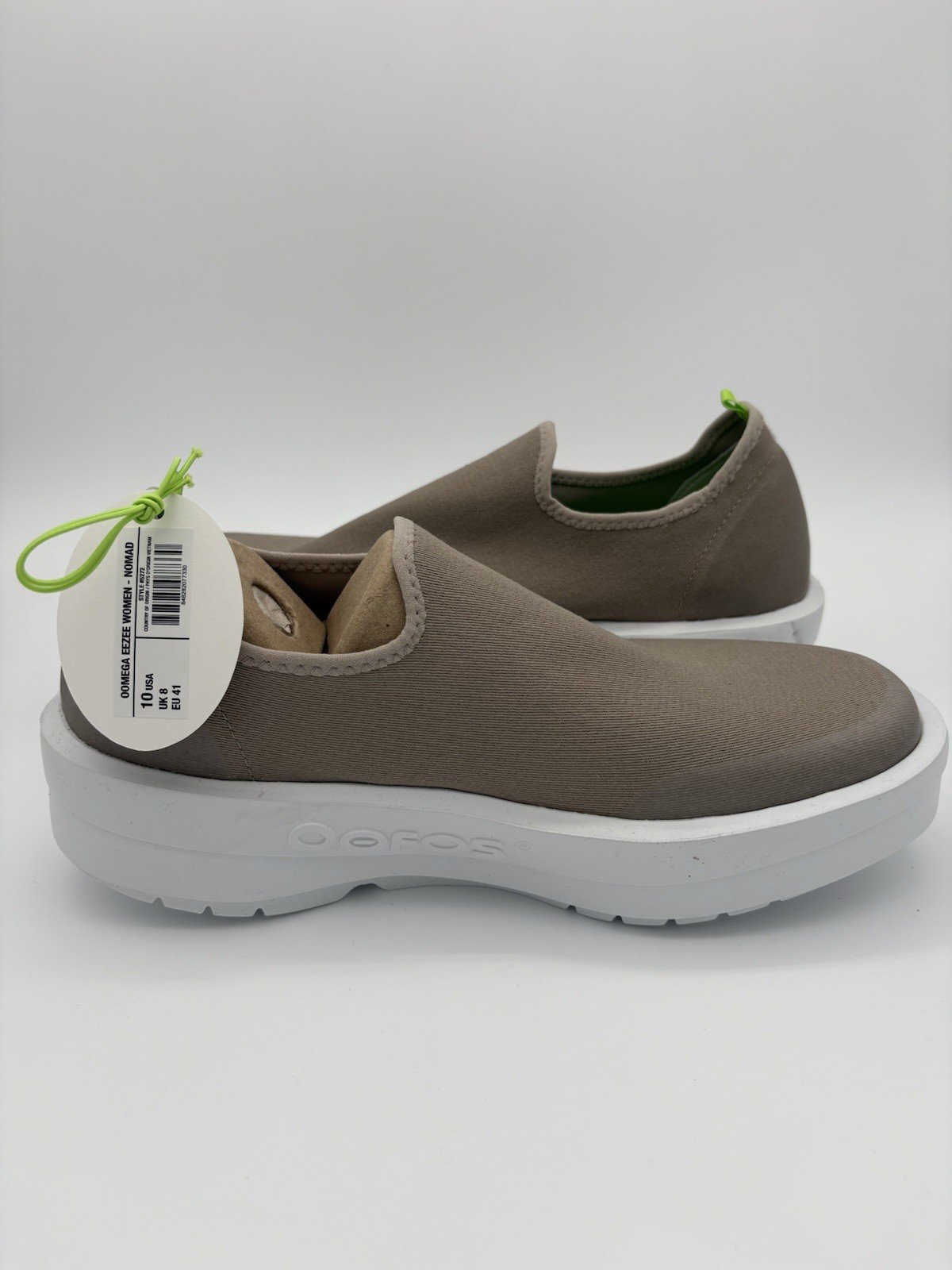 NIB OOFOS OOMEGA EEZEE LOW WOMEN’S SIZE 10 COMFORT SLIP ON SHOES NOMAD