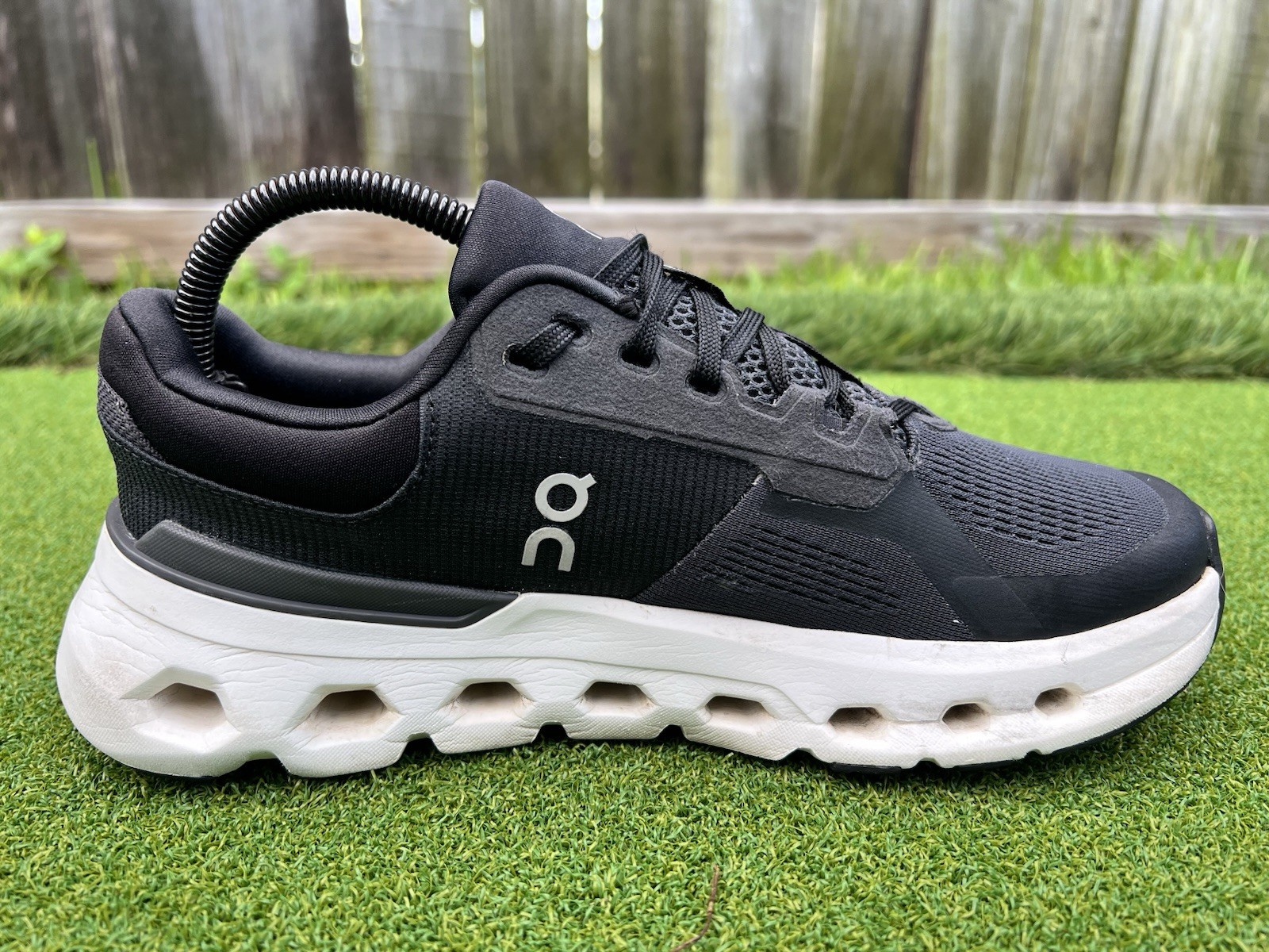 On Cloudrunner 2 Women’s Road Running Shoes Size 7.5 Eclipse Black Lace Up