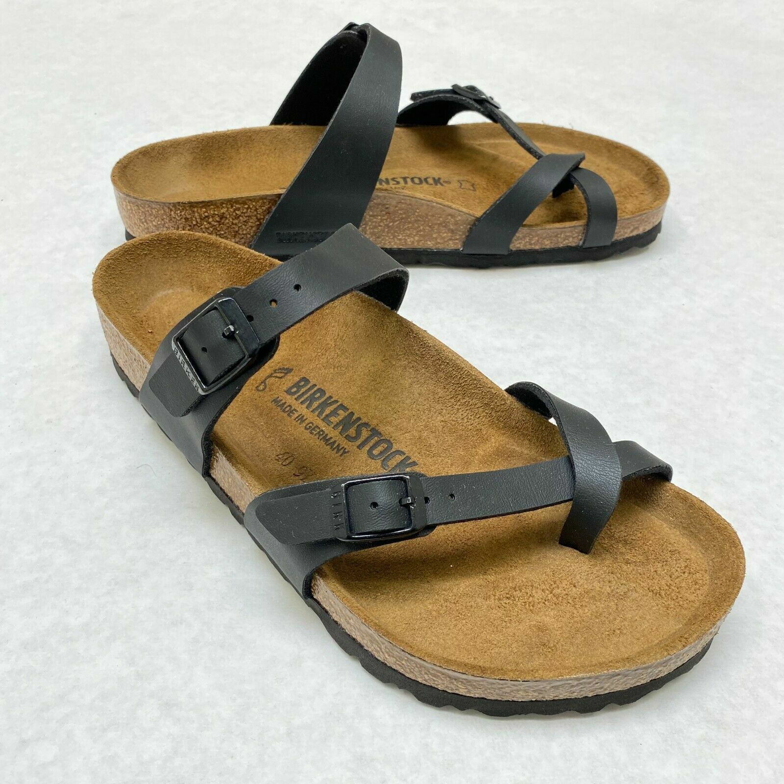 New w/o Box Birkenstock Mayari Black Birko-Flor Regular – Select Size