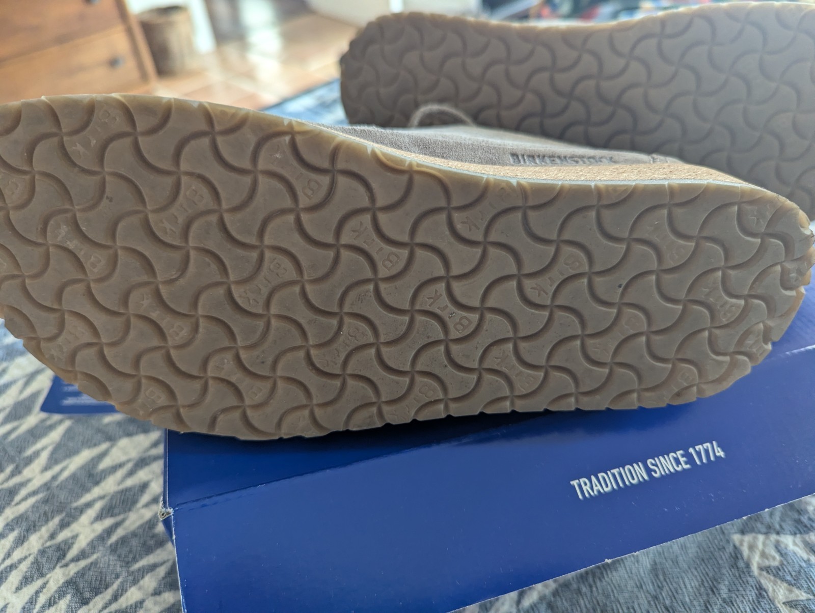 Birkenstock Honnef Light Suede Gray Taupe W9-9.5, M 7-7.5, EU40, medium/narrow