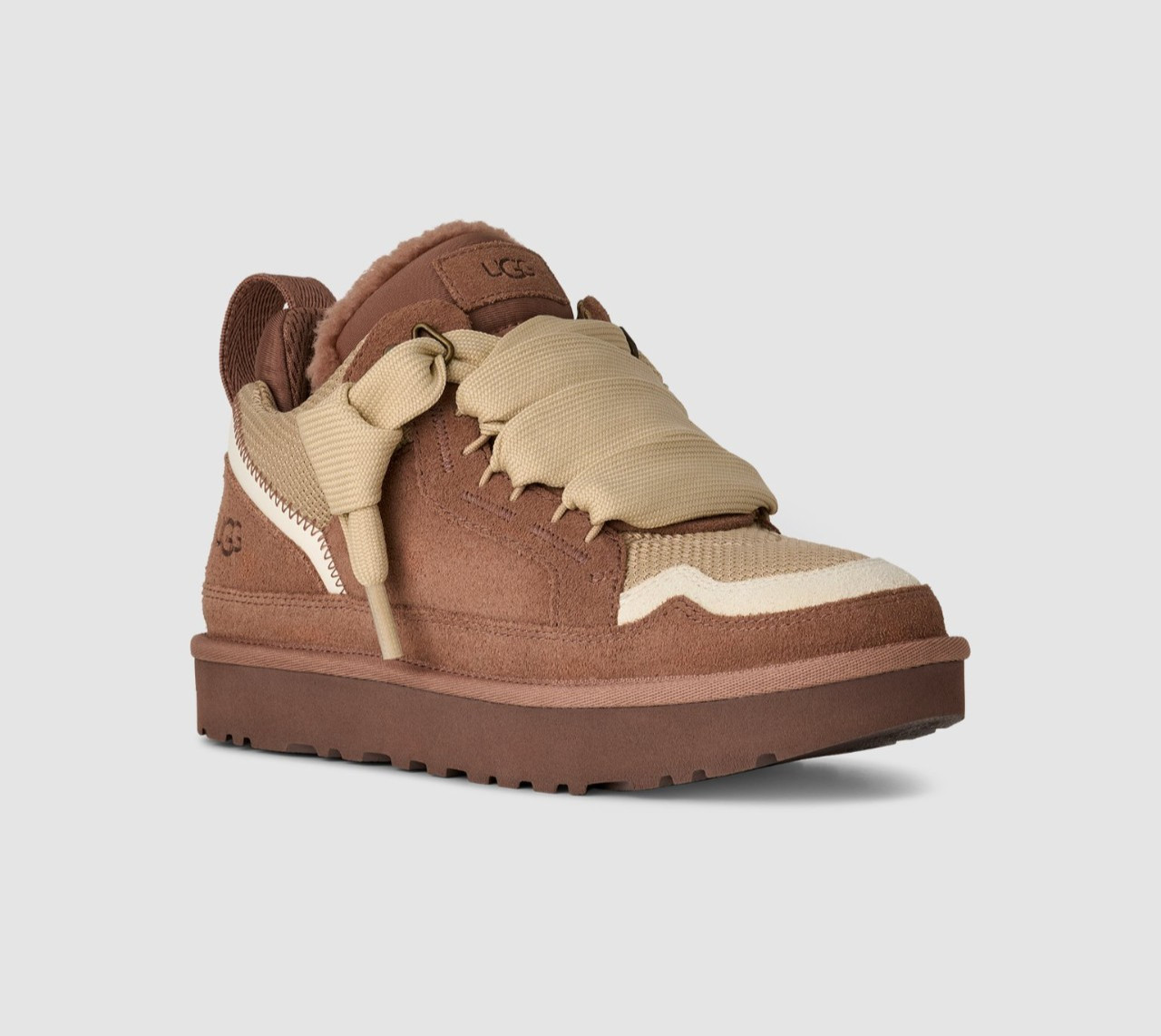 UGG Lowmel Rocky Oak Women’s Brown Sports Sneaker 1144032-RYK