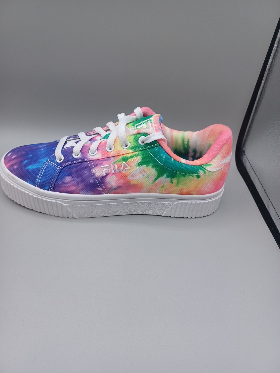 Fila Shoes Womens 8.5 Platform Rainbow Tie-Dye Panache Sneakers 5CM01113-775 VGC