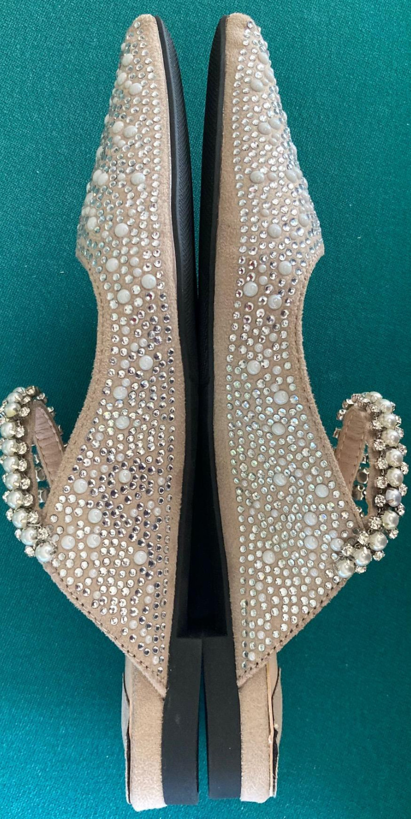 NEW~VITA GRACE~SHOES~IRINA PEARL STRAP~FAIRYTALE~EXQUISITELY STUNNING MULES~WOW