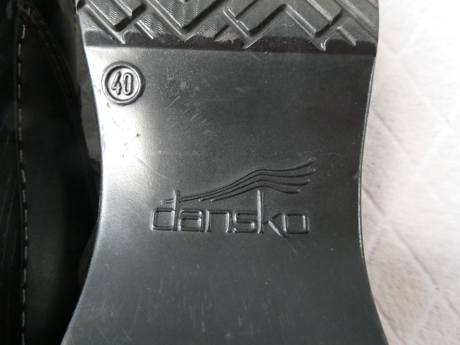 Women’s Dansko Black Mary Jane Leather Wedge Clog Shoes Strap EU 40 US 9-9.5