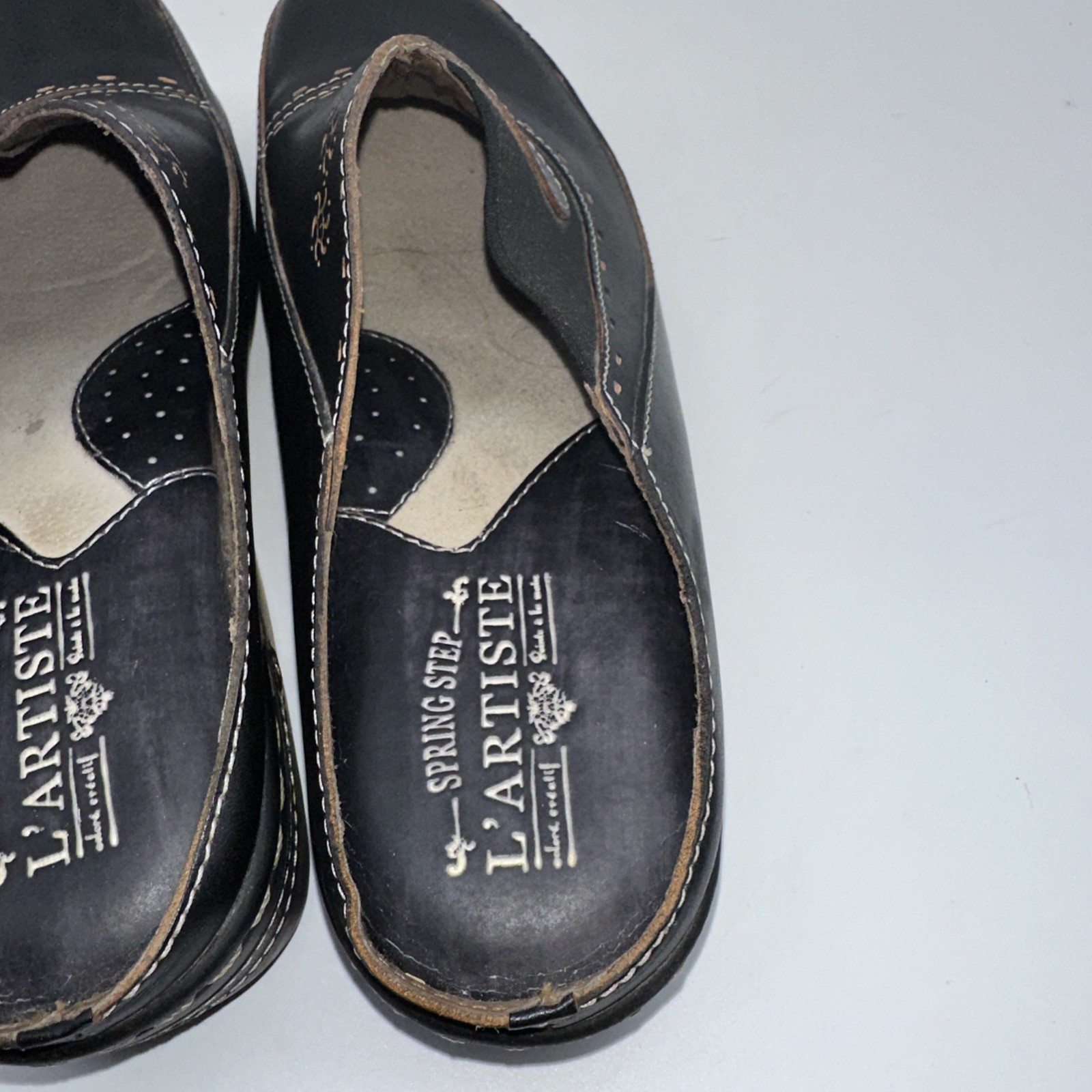 Spring Step L’Artiste Chino Clogs in Black Sz EU 40 US Sz 9