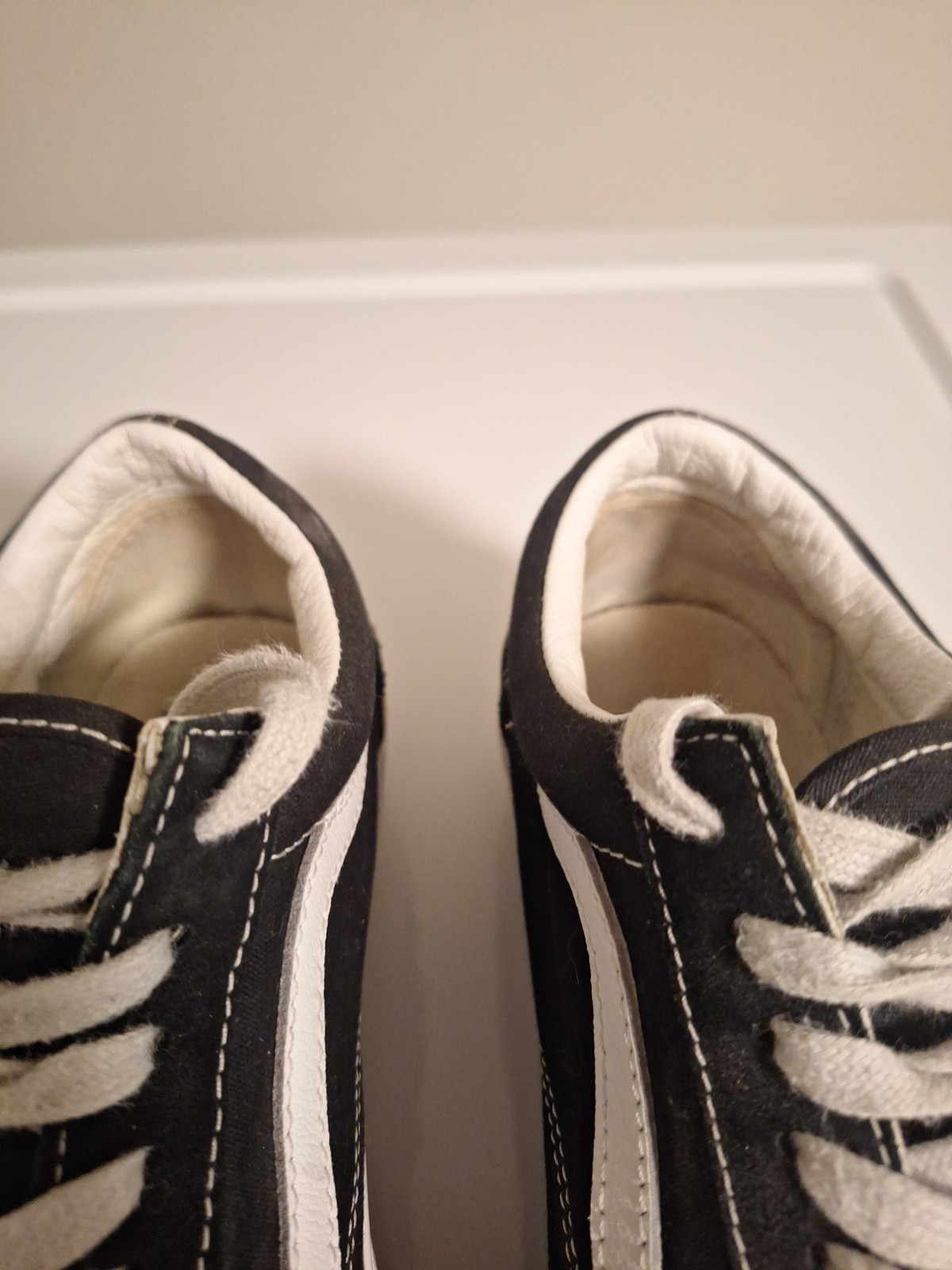 Vans Old Skool Stackform Platform Sneakers Black White Gum Men 9.5 Women’s US 8