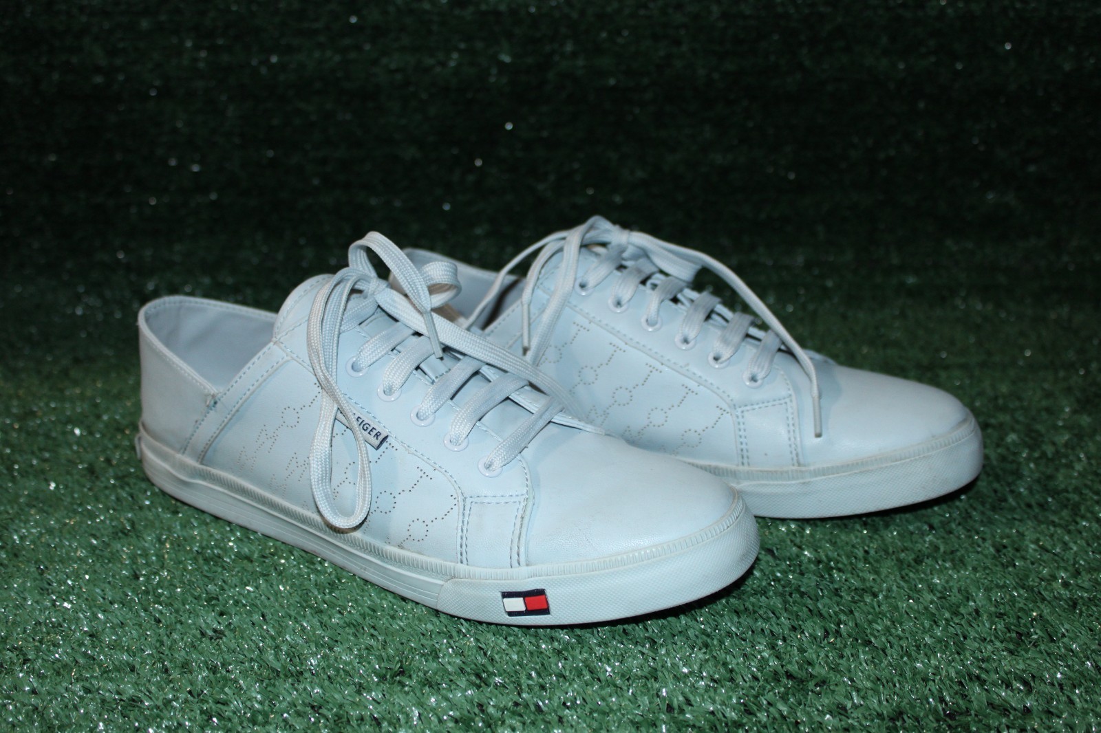 Tommy Hilfiger Womens TWLAMONTE-R Tennis Shoes Light Blue Casual *READ*