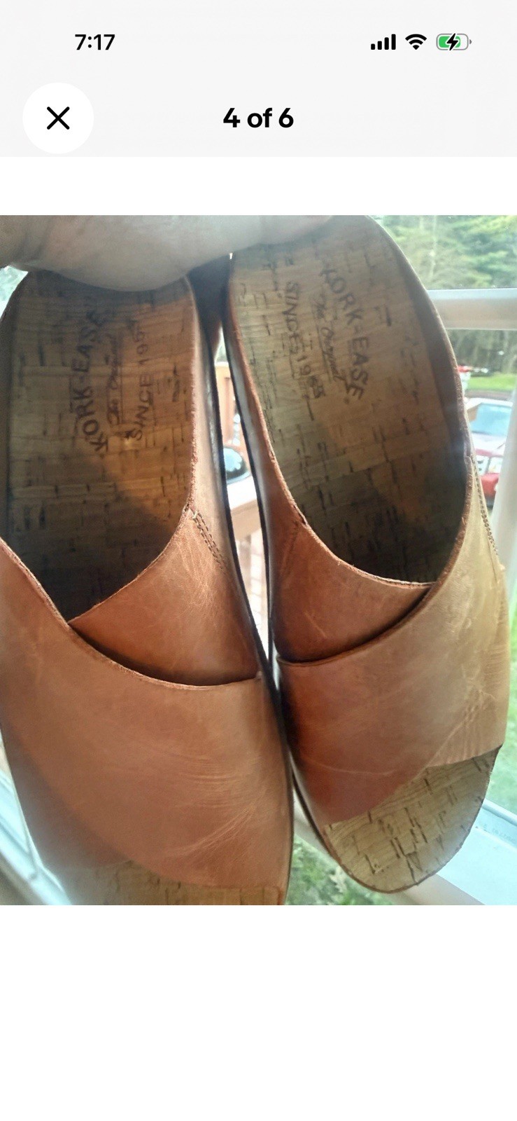 KORK-EASE Tutsi Slides Comfort K45206 Brown Etiope Leather Women’s Size US 10M