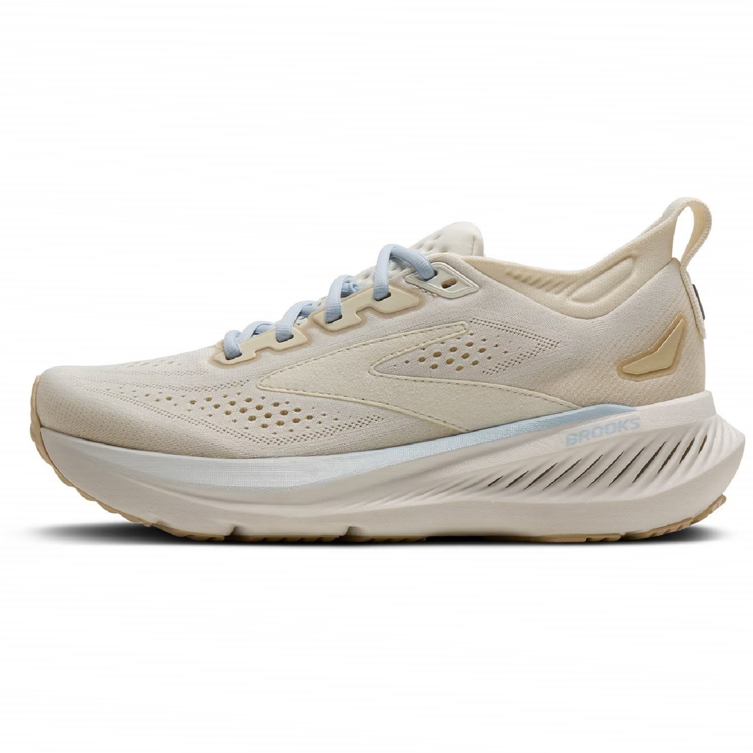 Brooks Women’s Glycerin 23 Running Shoes, White/Beige (NEW)