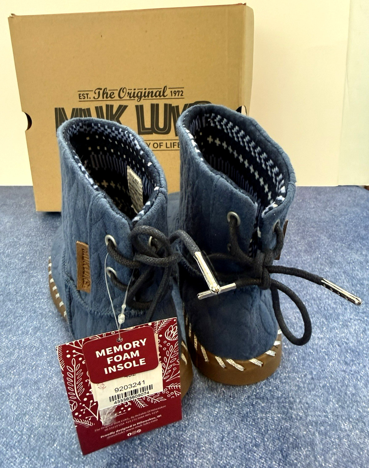 Muk Luks Women’s Size 7.5 Twilight Color~Flexi Hoboken Ankle Boots~Memory~NIB