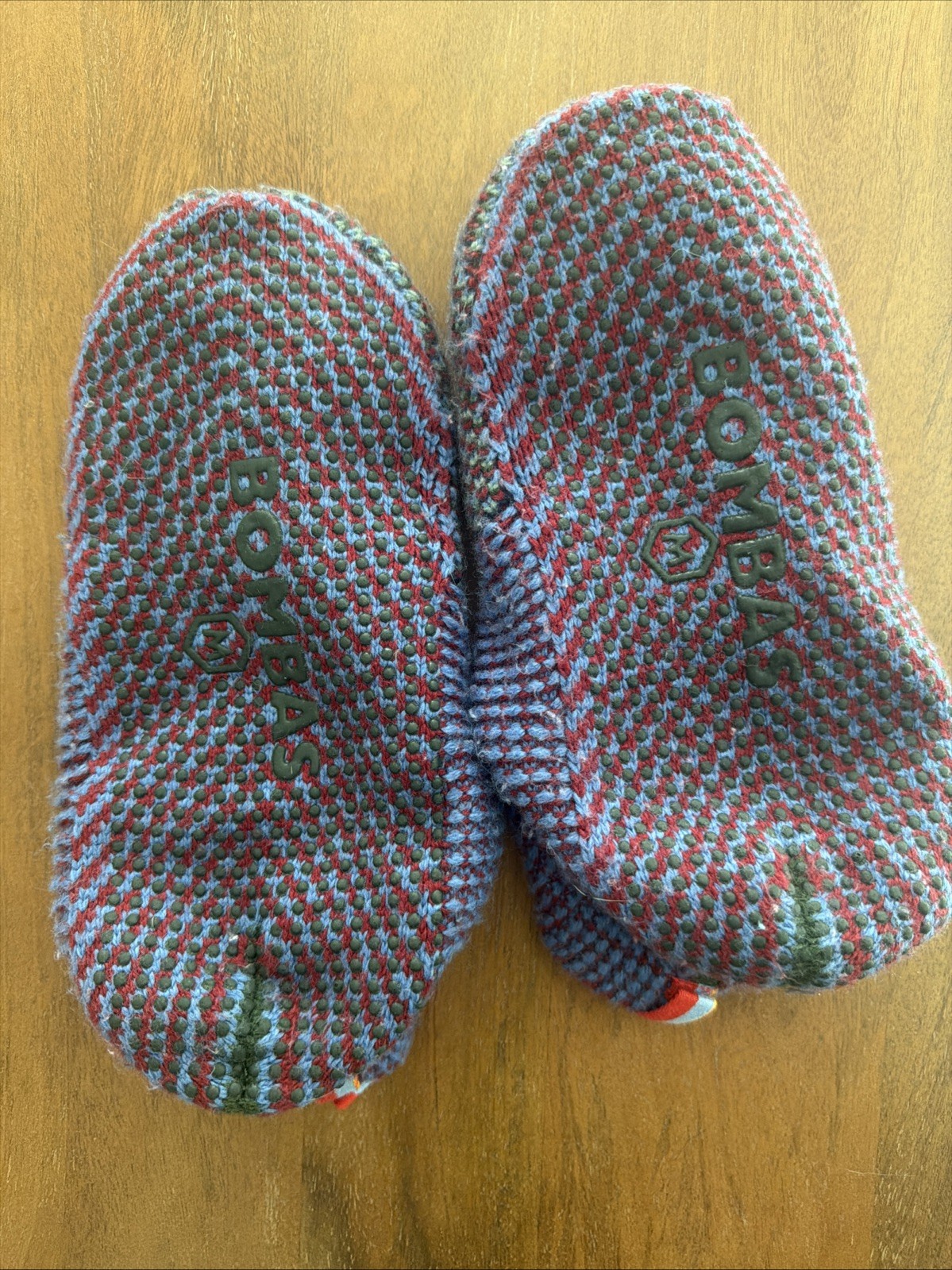 Bombas Gripper Slipper House Shoe Small Red And Blue