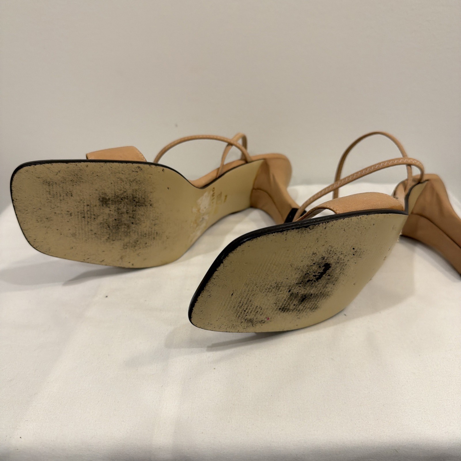 Ann Marino🌺Women Sandal/Heel/Trendy/Slip~On/Cocktail/Prom/Nude/Formal/Sz 10m💥
